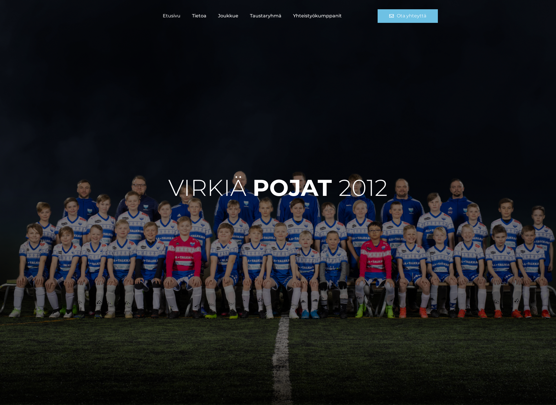 Skärmdump för virkiapojat2012.fi