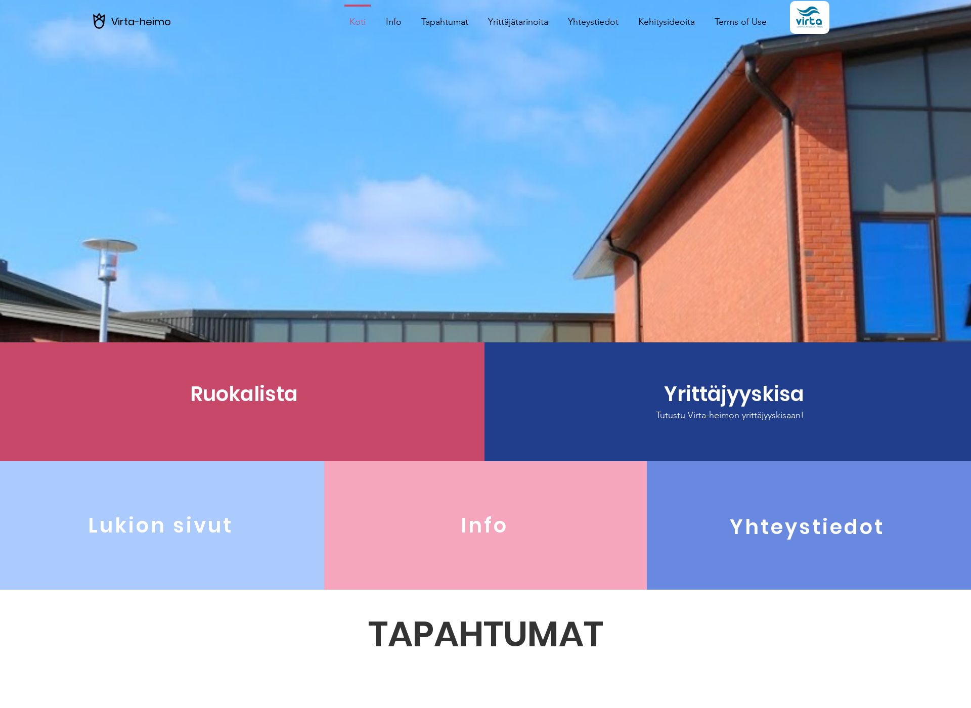 Skärmdump för virtaheimo.fi