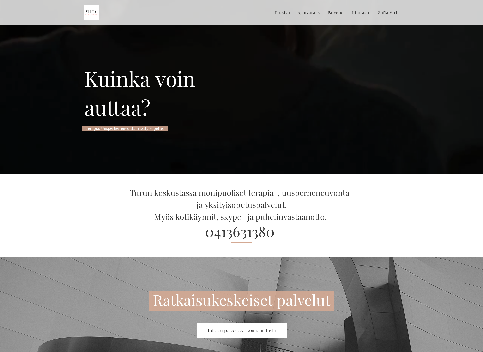 Näyttökuva virtaterapia.fi