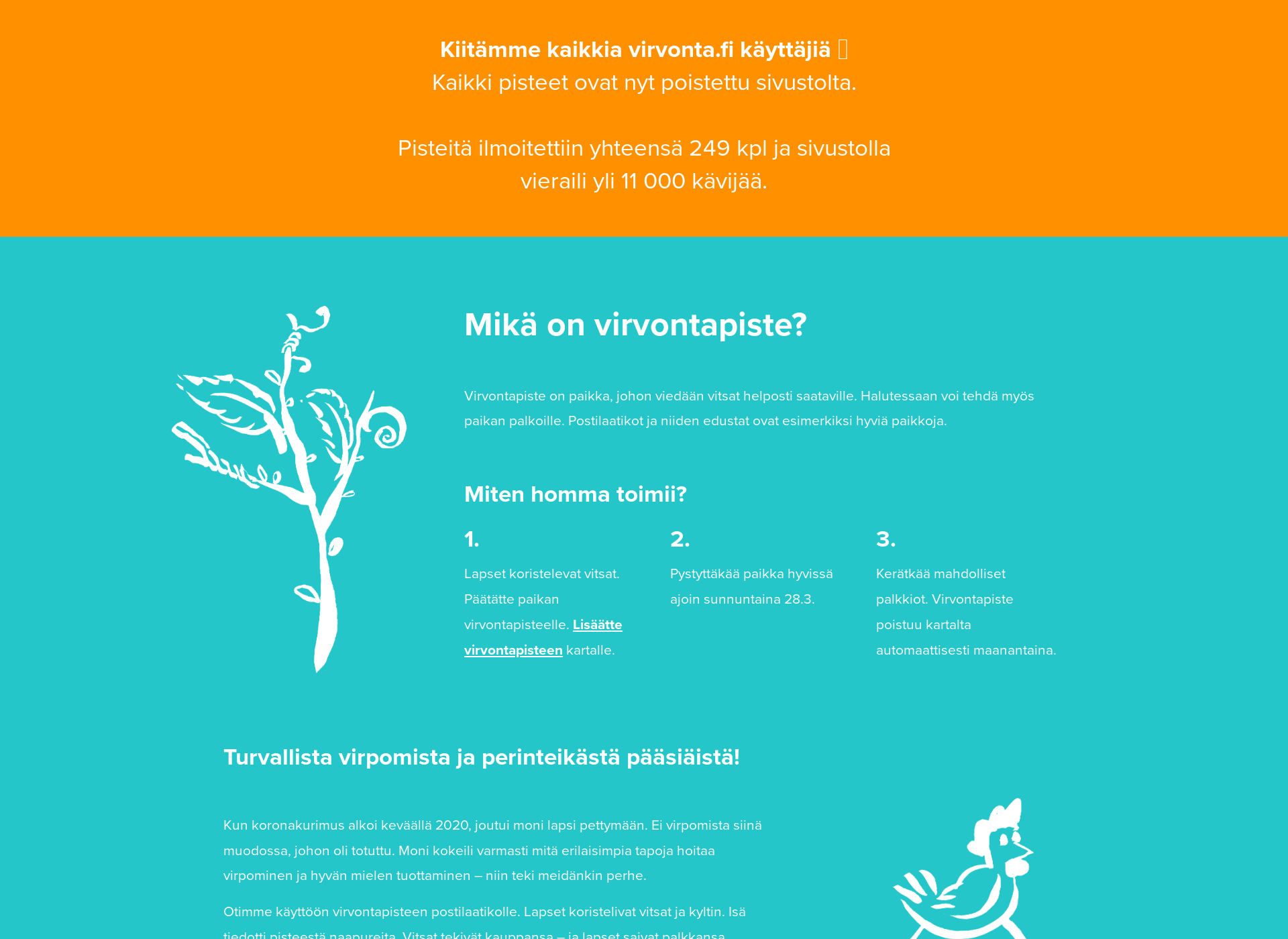 Screenshot for virvonta.fi