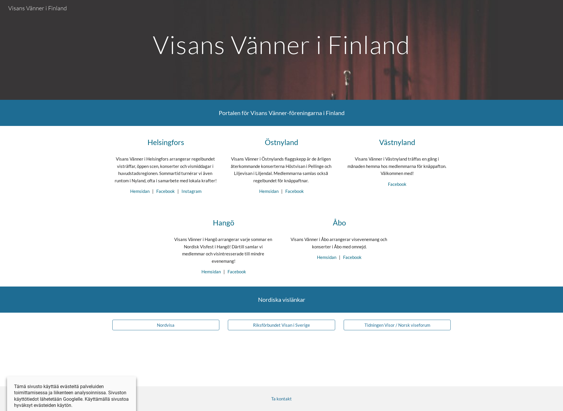 Screenshot for visansvanner.fi