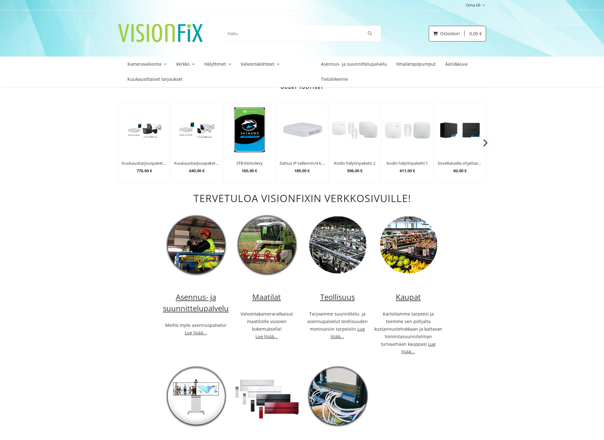 Skärmdump för visionfix.fi