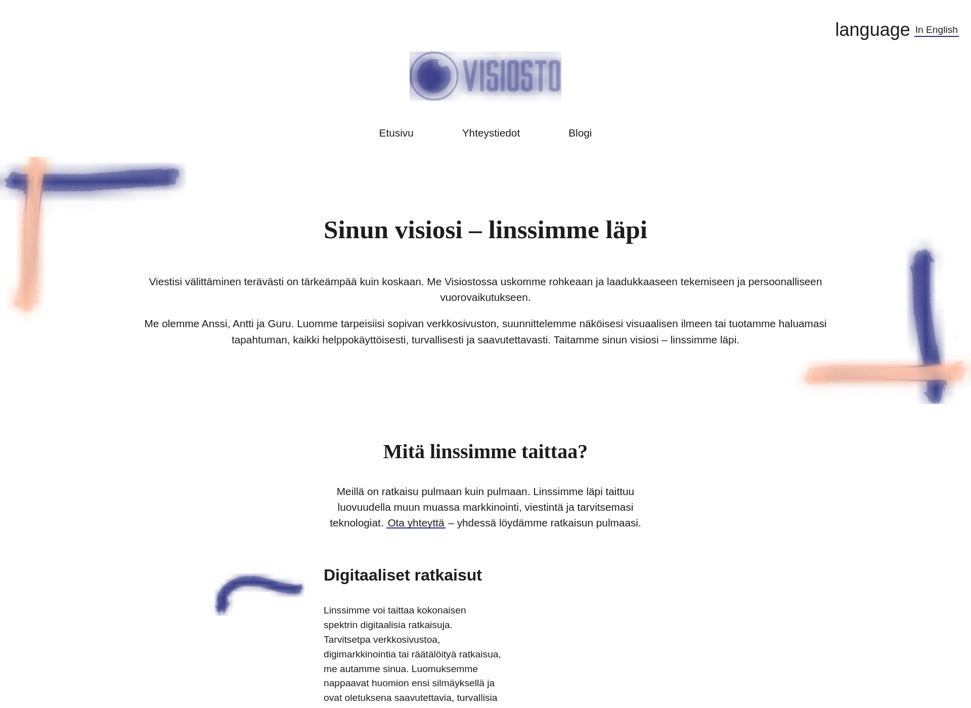 Skärmdump för visiosto.fi