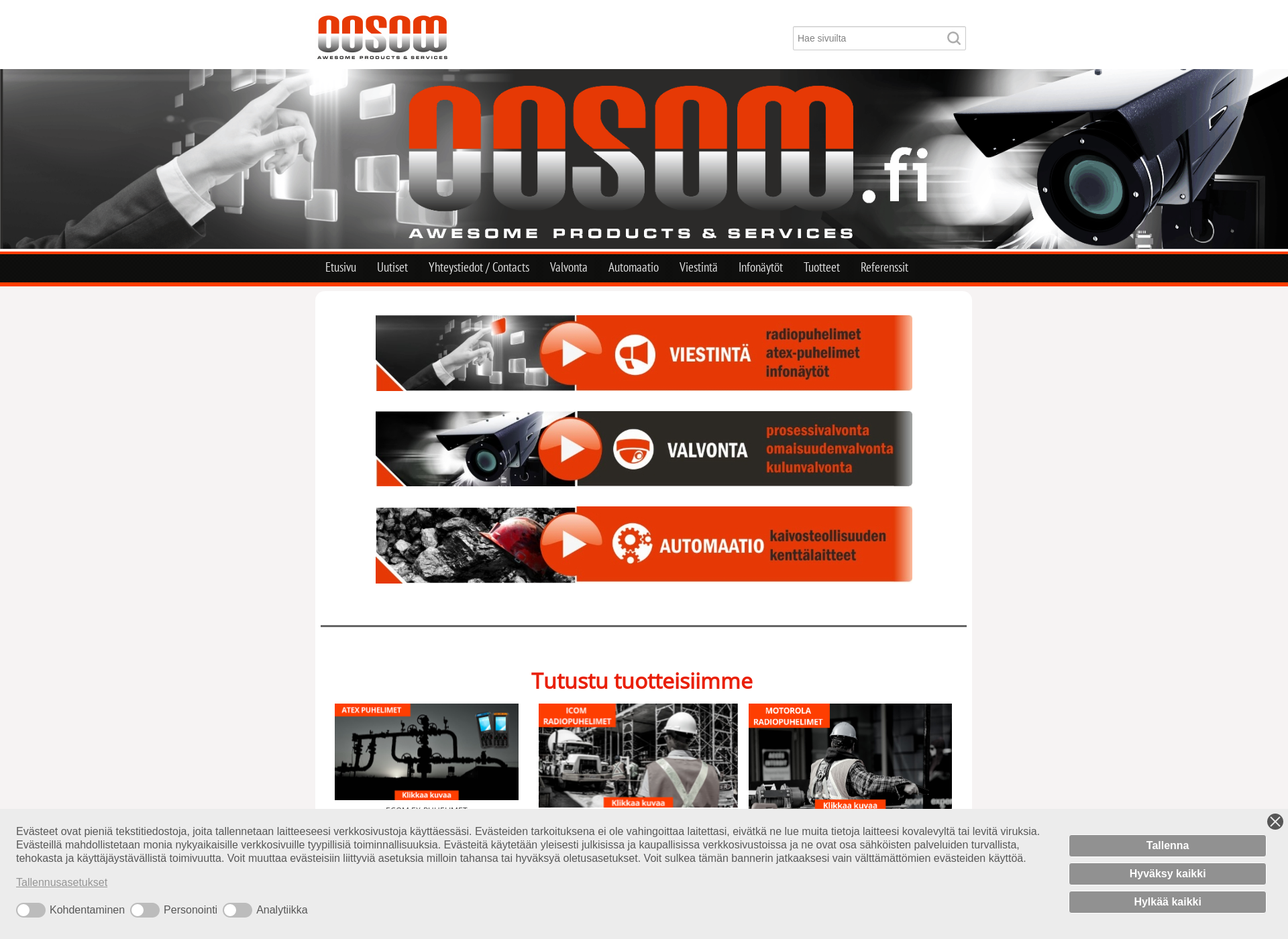 Skärmdump för visisystems.fi