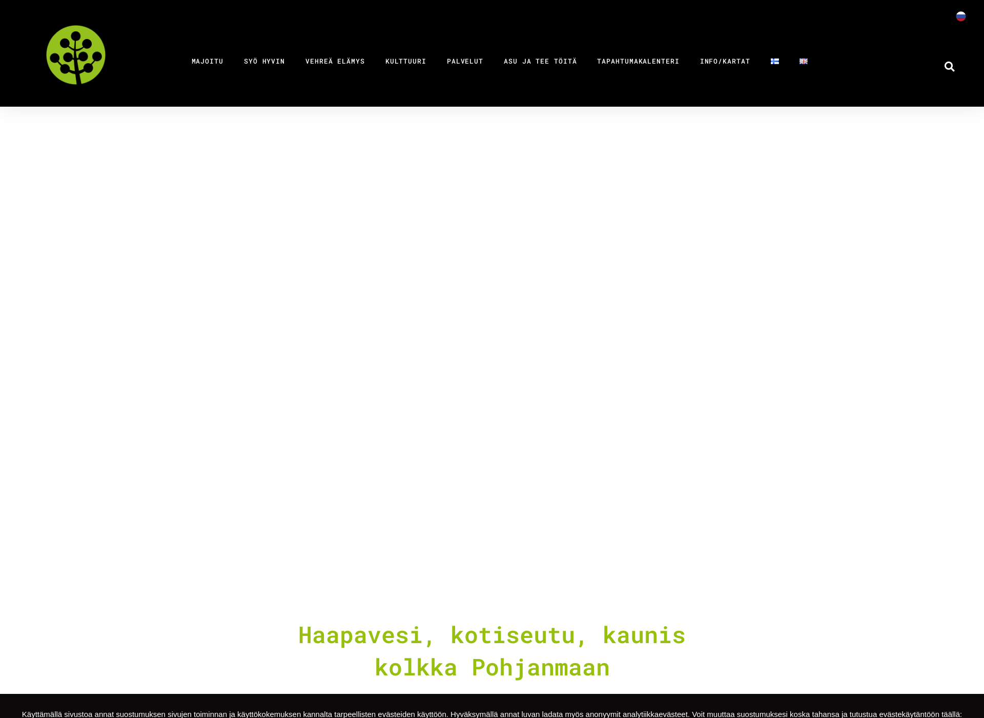 Screenshot for visithaapavesi.fi