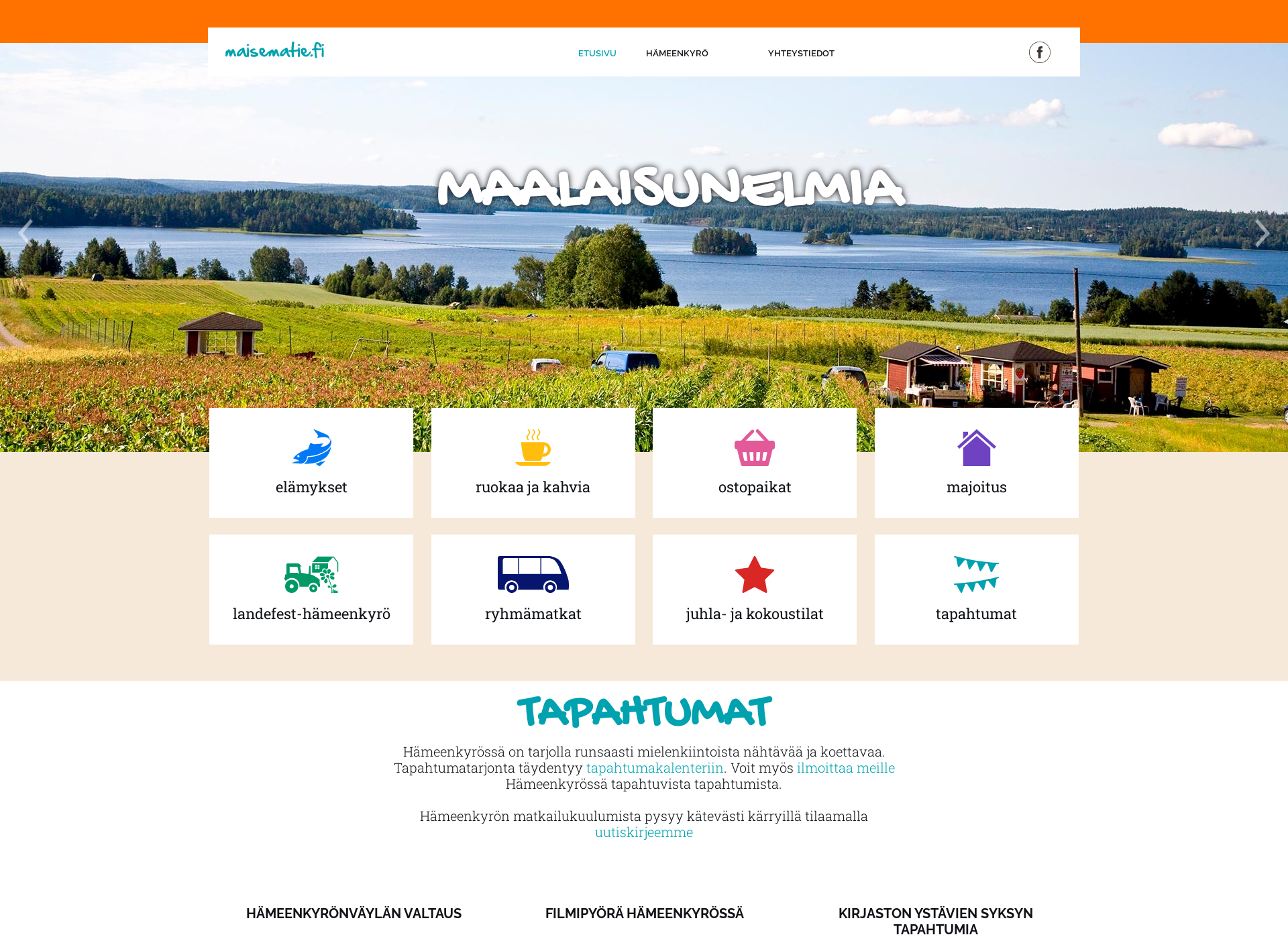 Screenshot for visithameenkyro.fi