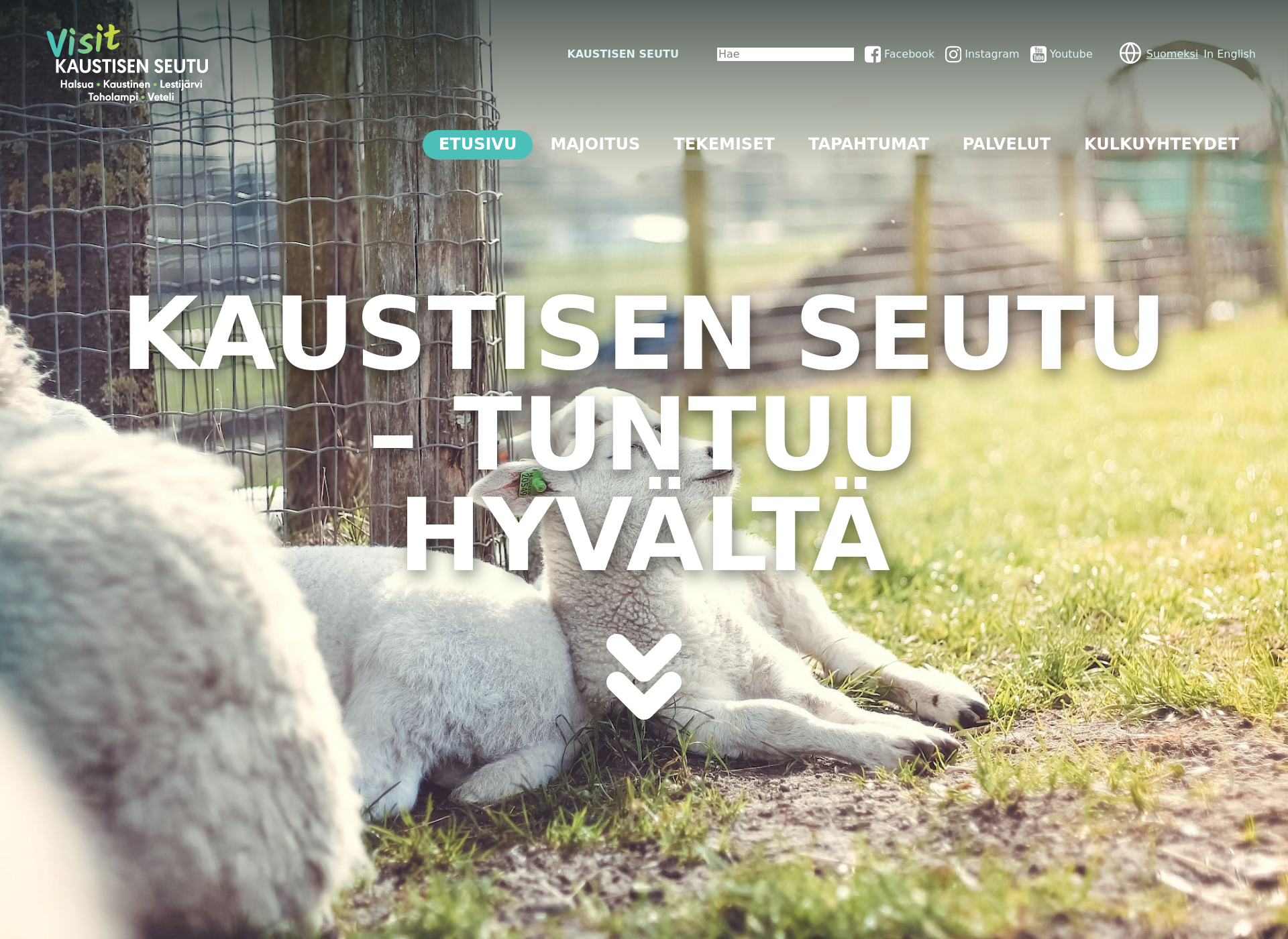 Screenshot for visitkaustisenseutu.fi