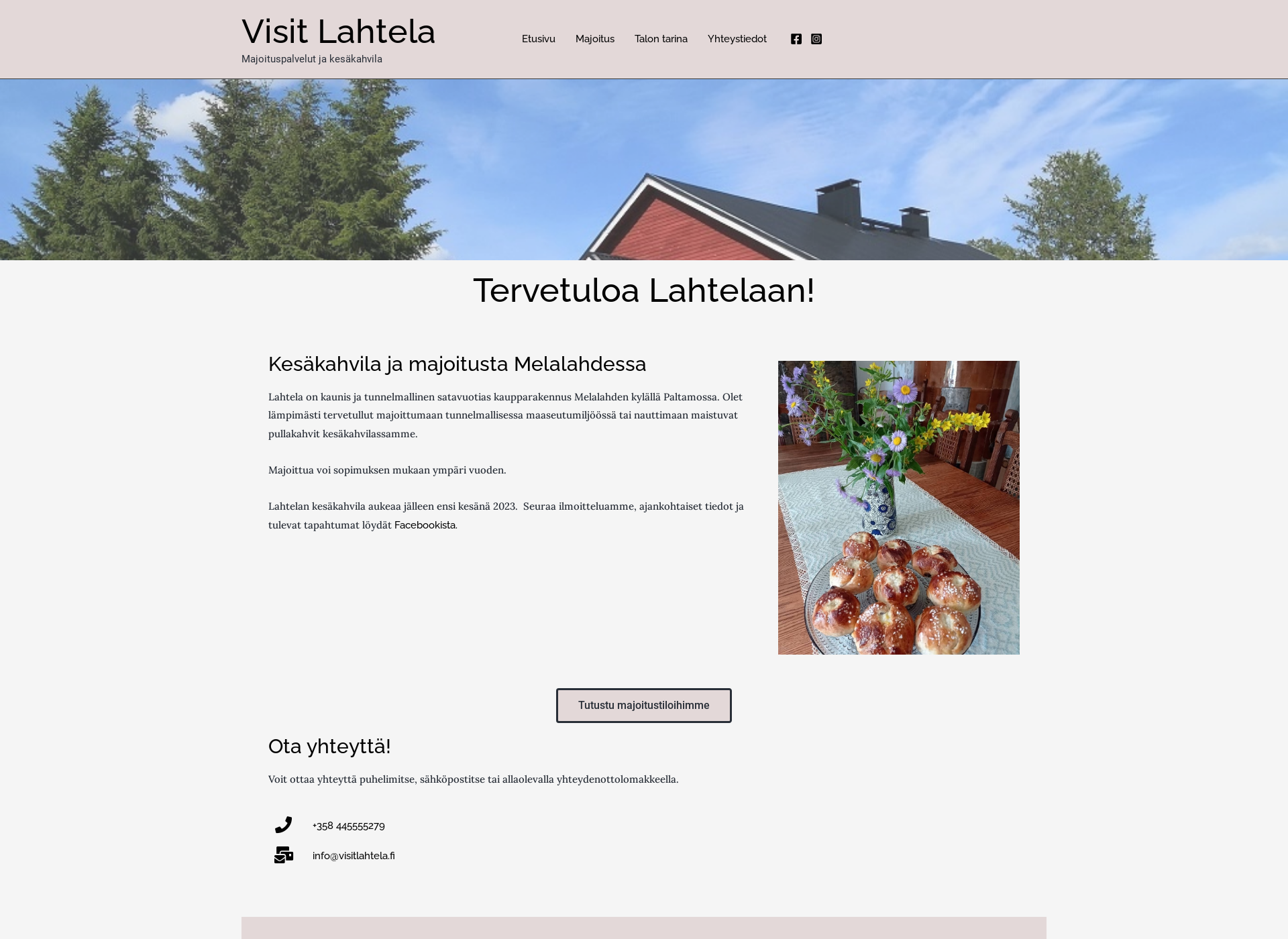 Skärmdump för visitlahtela.fi
