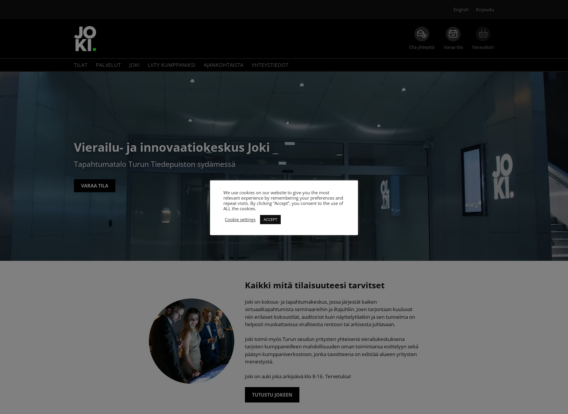 Screenshot for visitorcentrejoki.fi