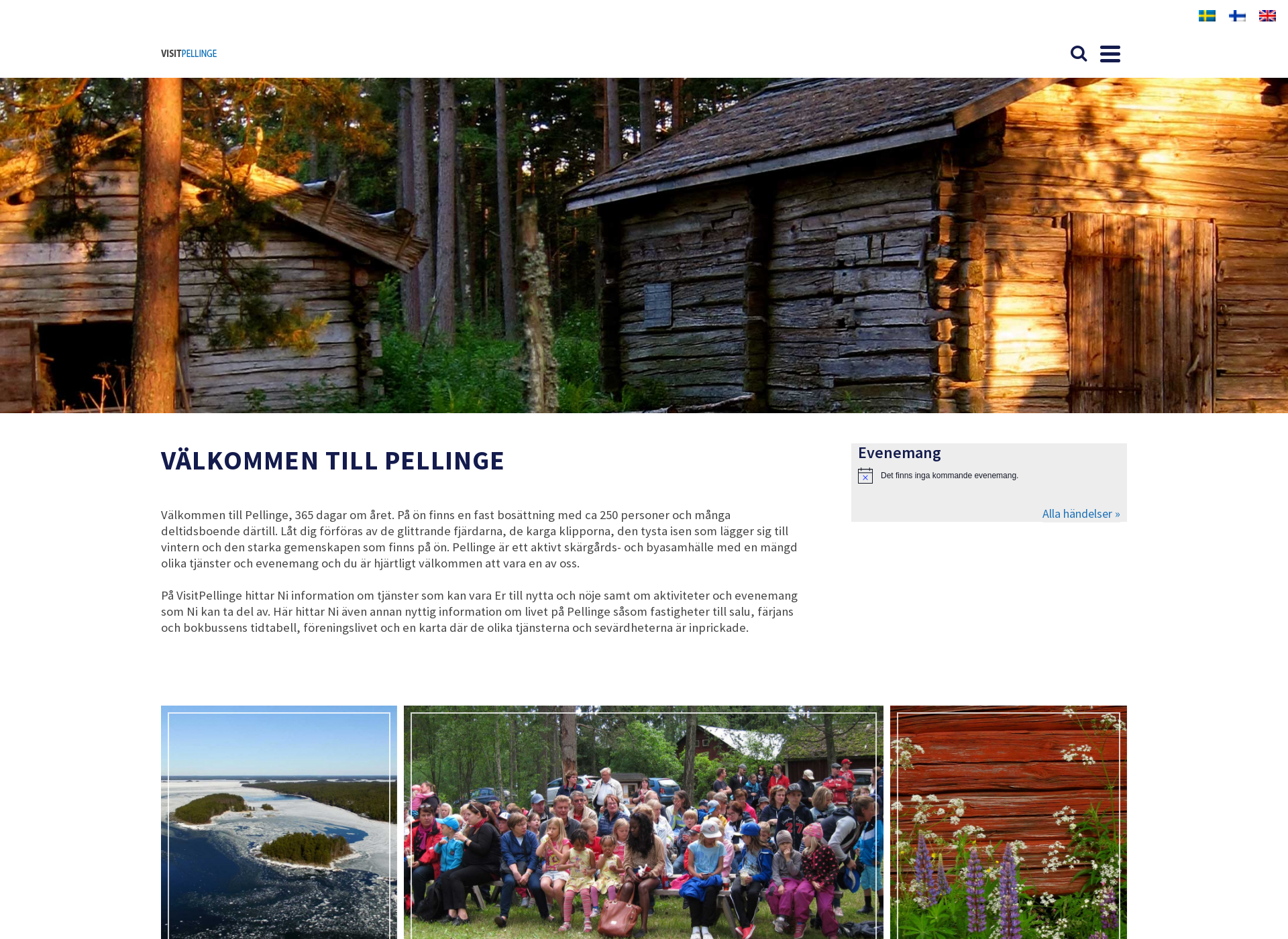 Screenshot for visitpellinge.fi