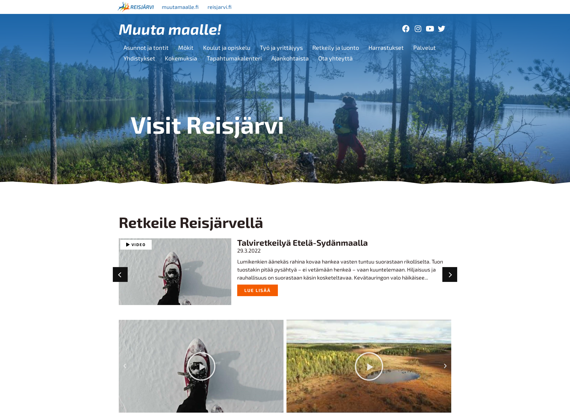 Screenshot for visitreisjarvi.fi
