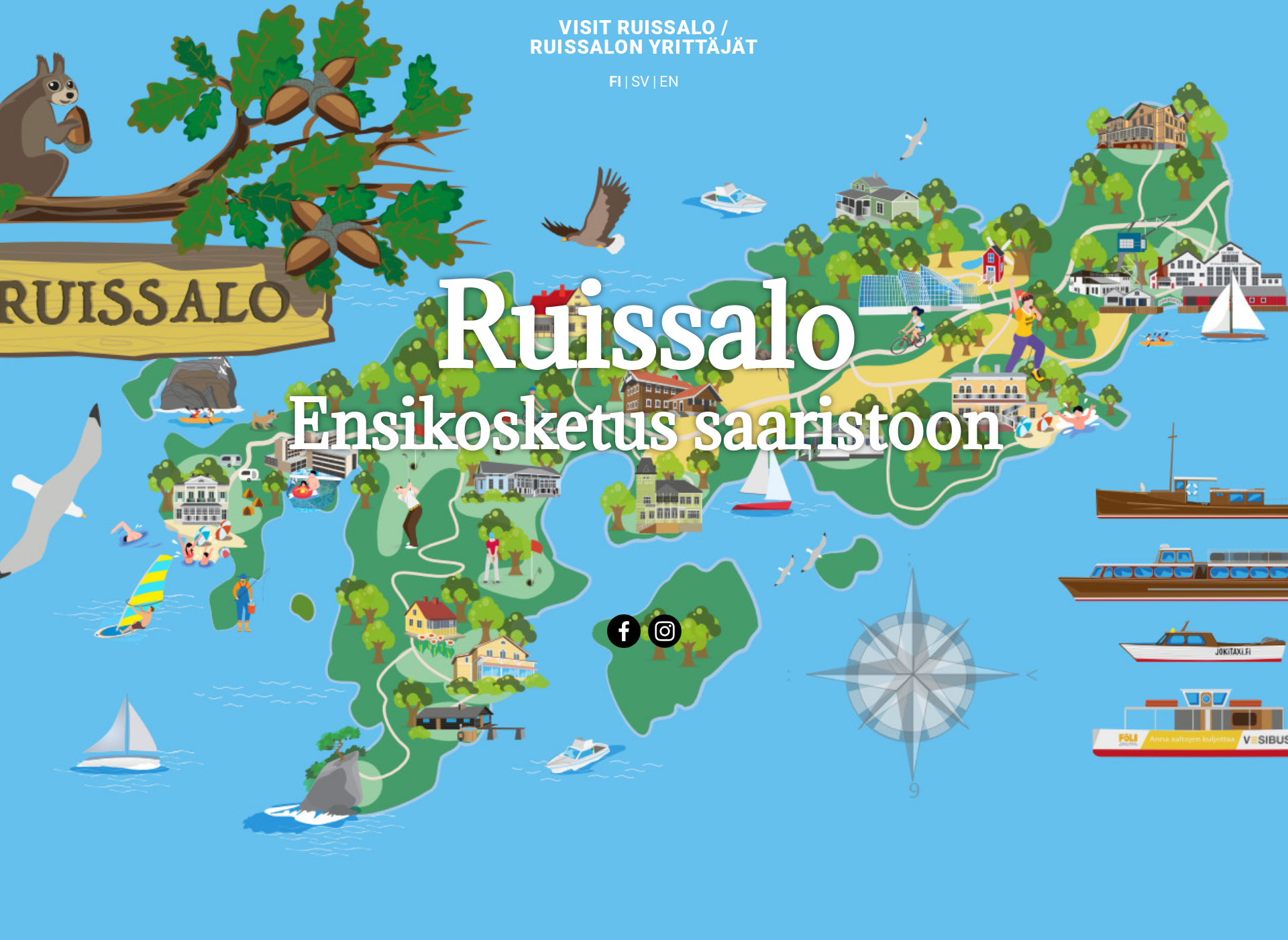 Skärmdump för visitruissalo.fi
