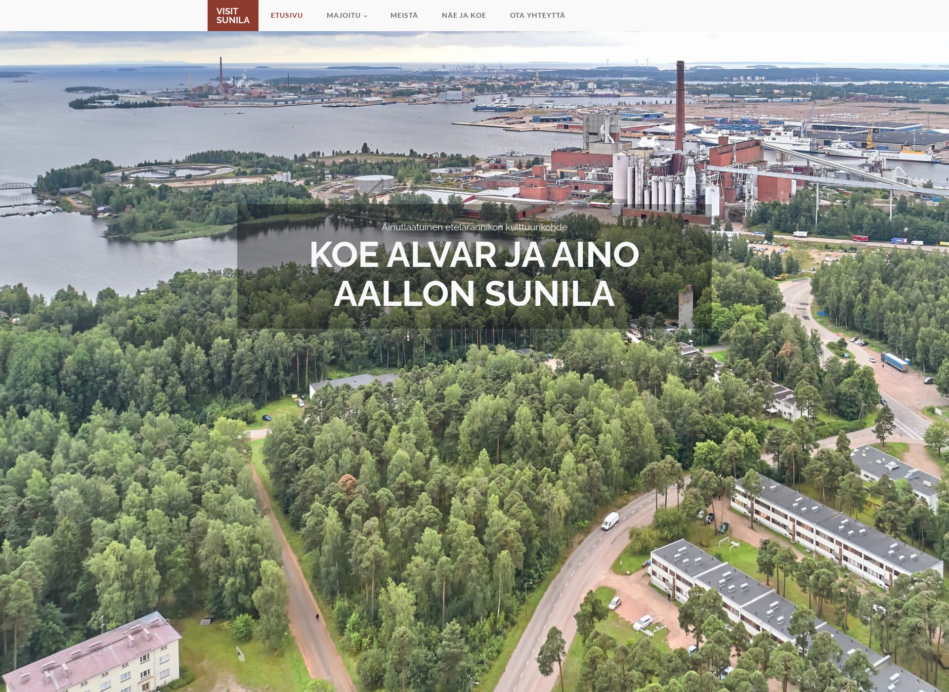 Screenshot for visitsunila.fi