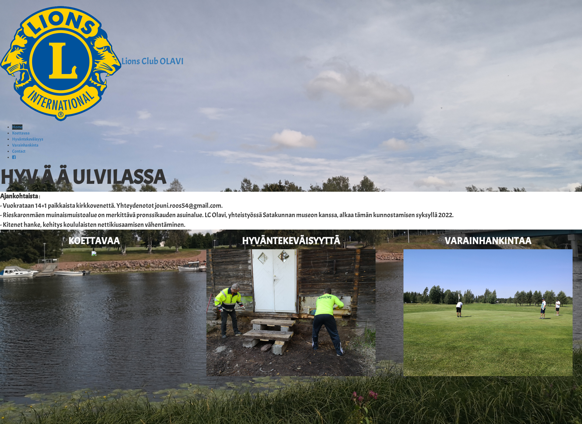 Screenshot for visitulvila.fi