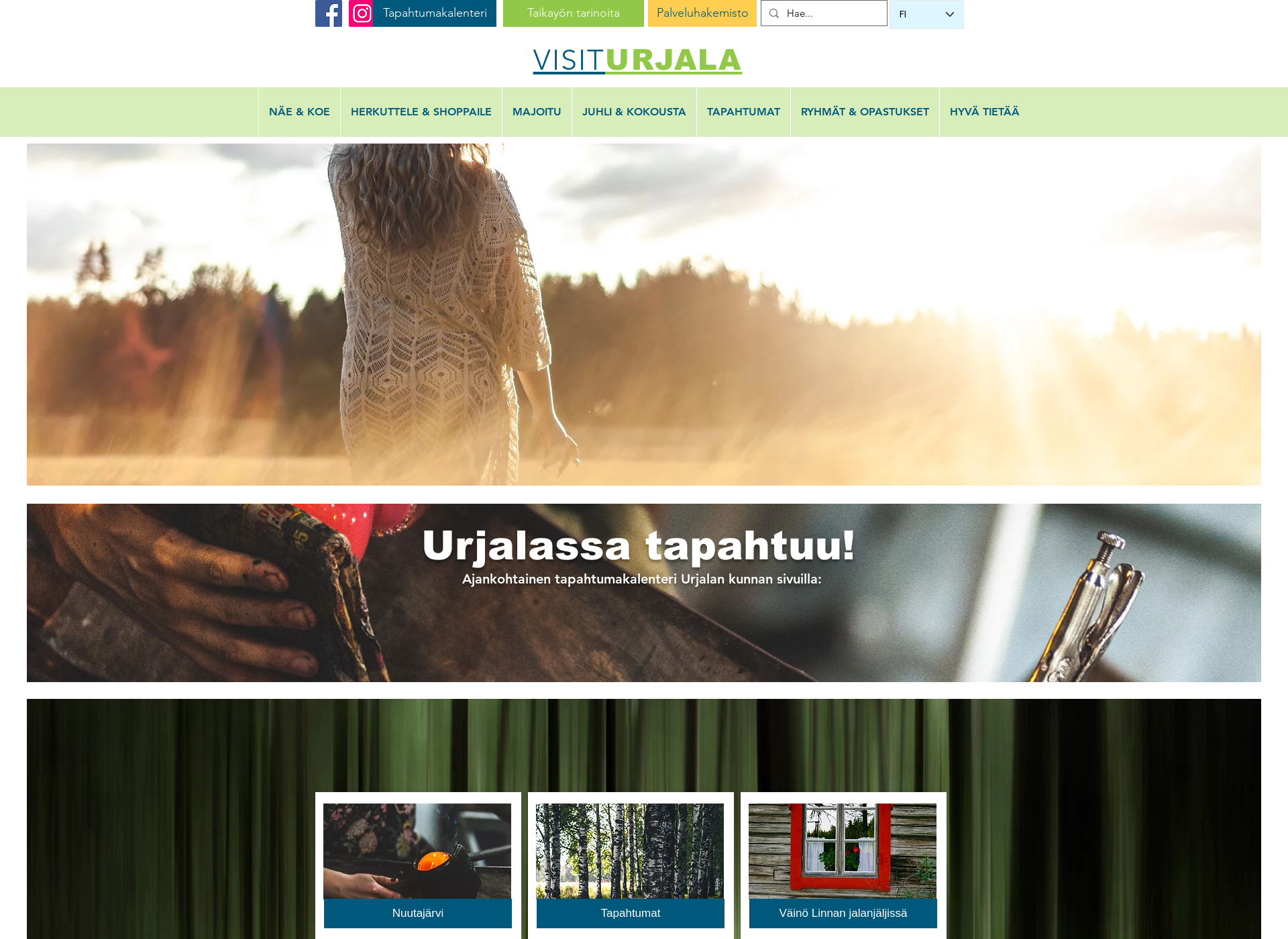 Screenshot for visiturjala.fi