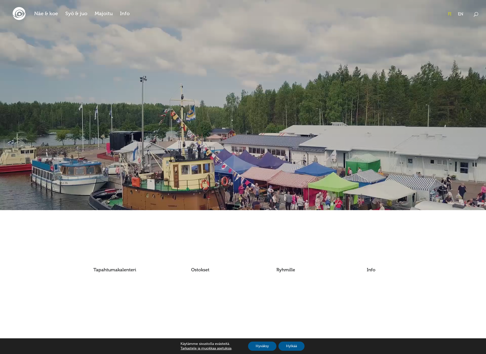 Screenshot for visitvirolahti.fi