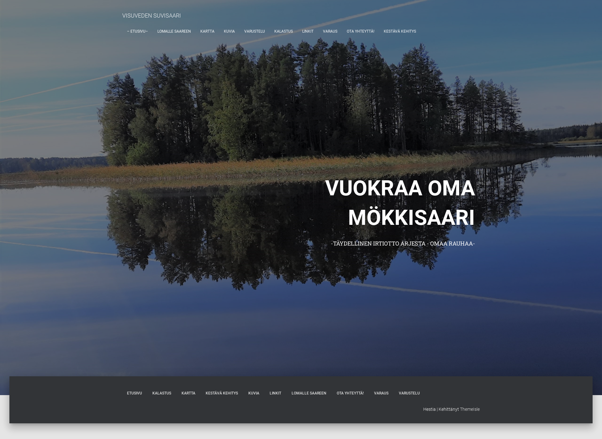 Skärmdump för visuvedensuvisaari.fi