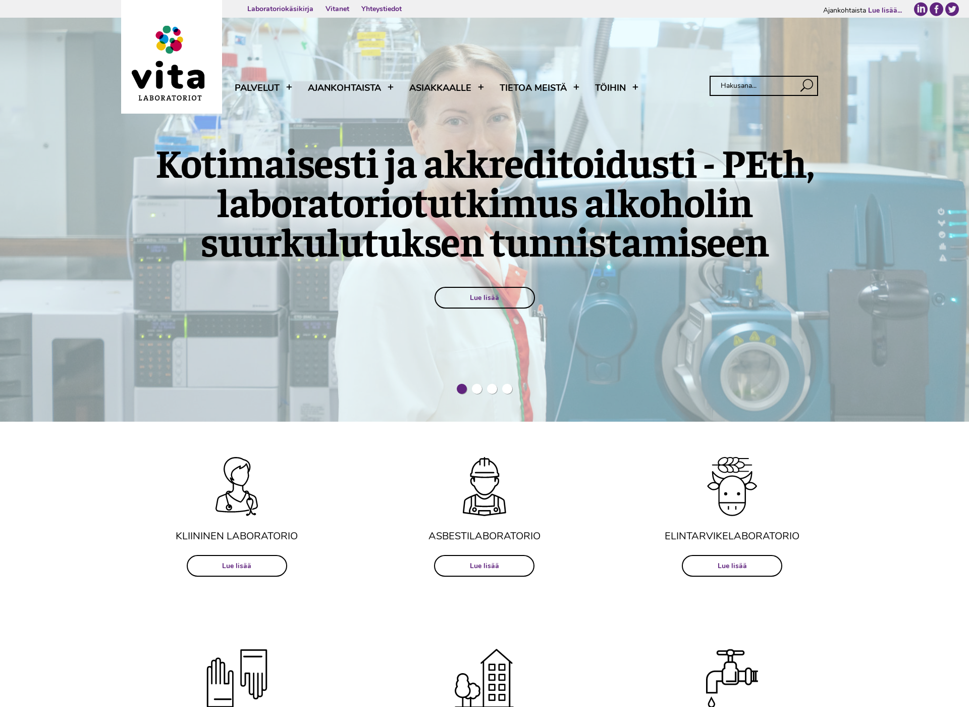 Screenshot for vita.fi