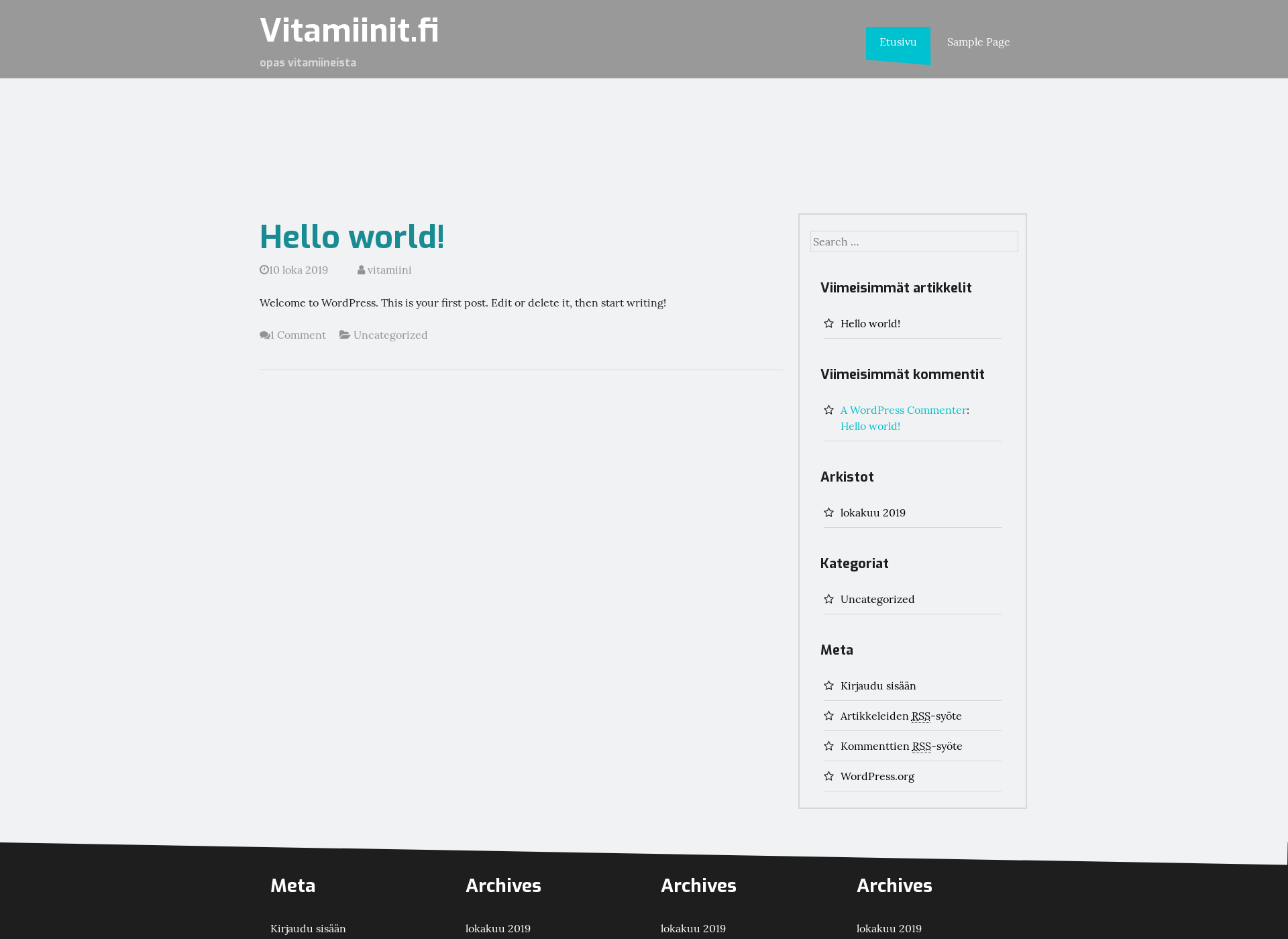 Screenshot for vitamiinit.fi
