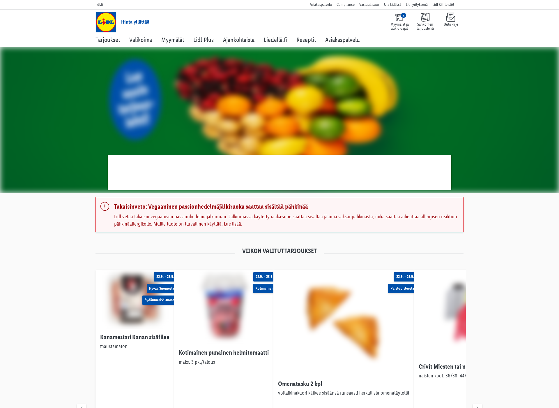 Screenshot for vitasia.fi