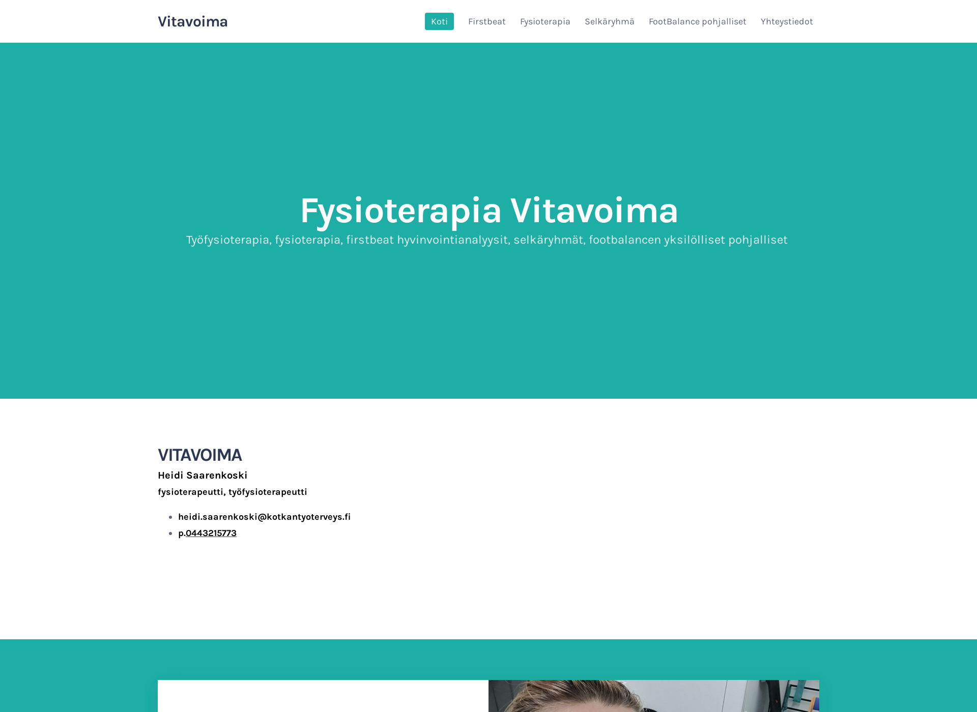 Skärmdump för vitavoima.fi