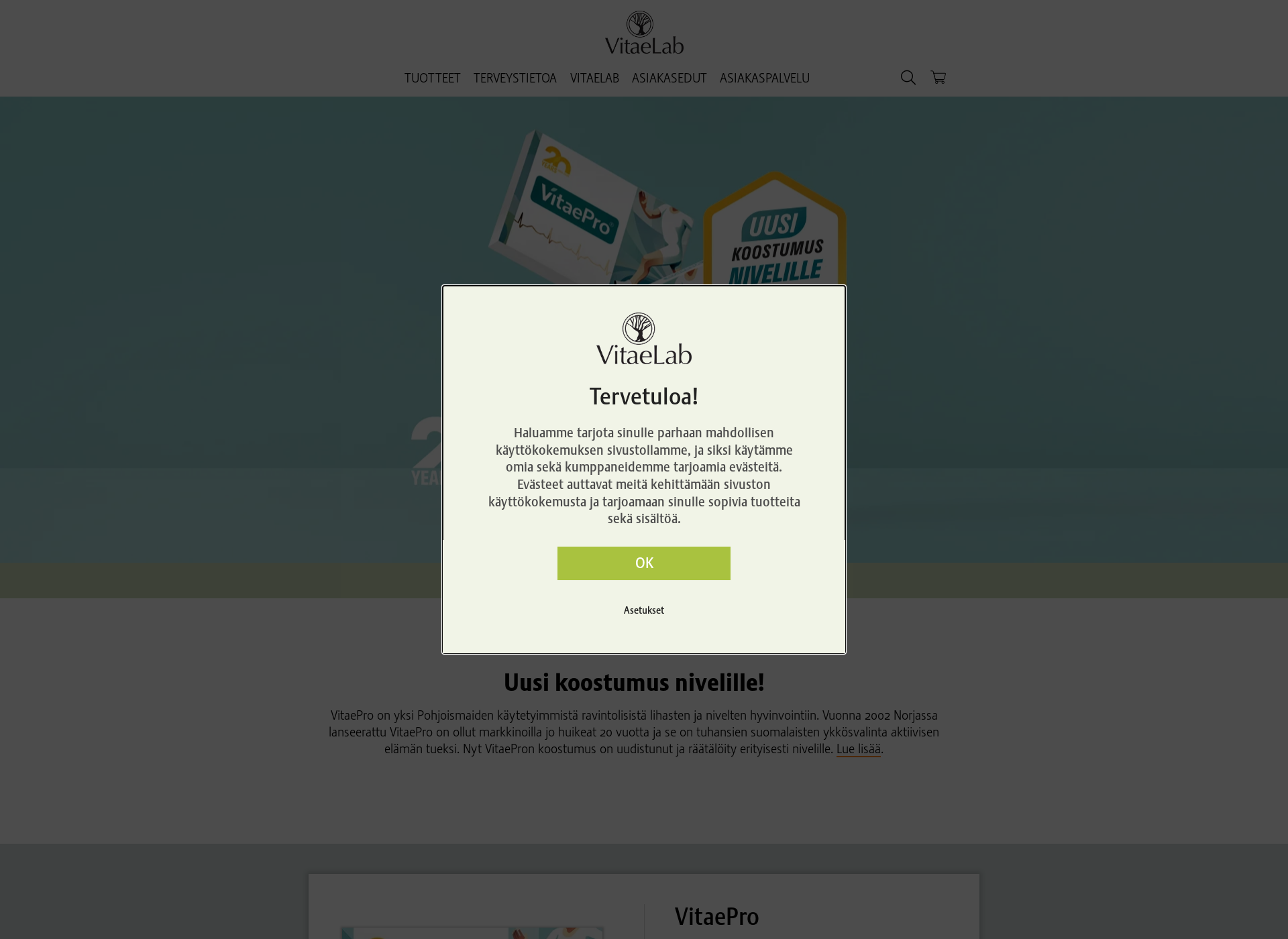 Screenshot for vitealab.fi