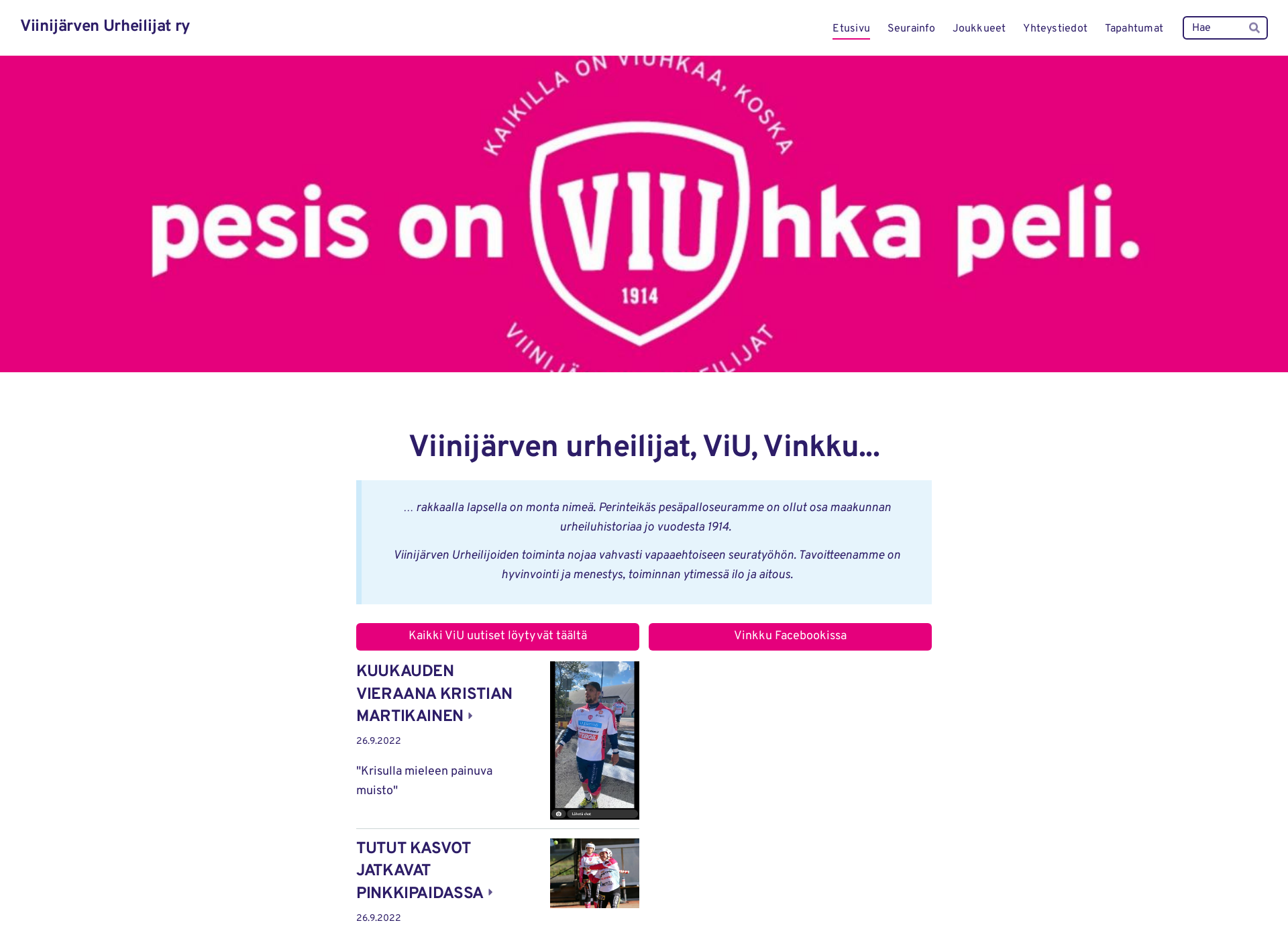 Screenshot for viu.fi