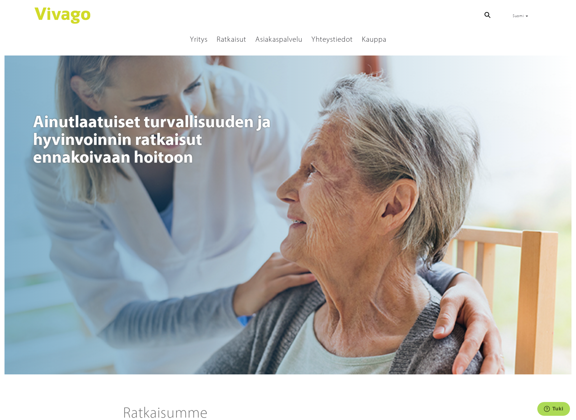 Screenshot for vivago.fi