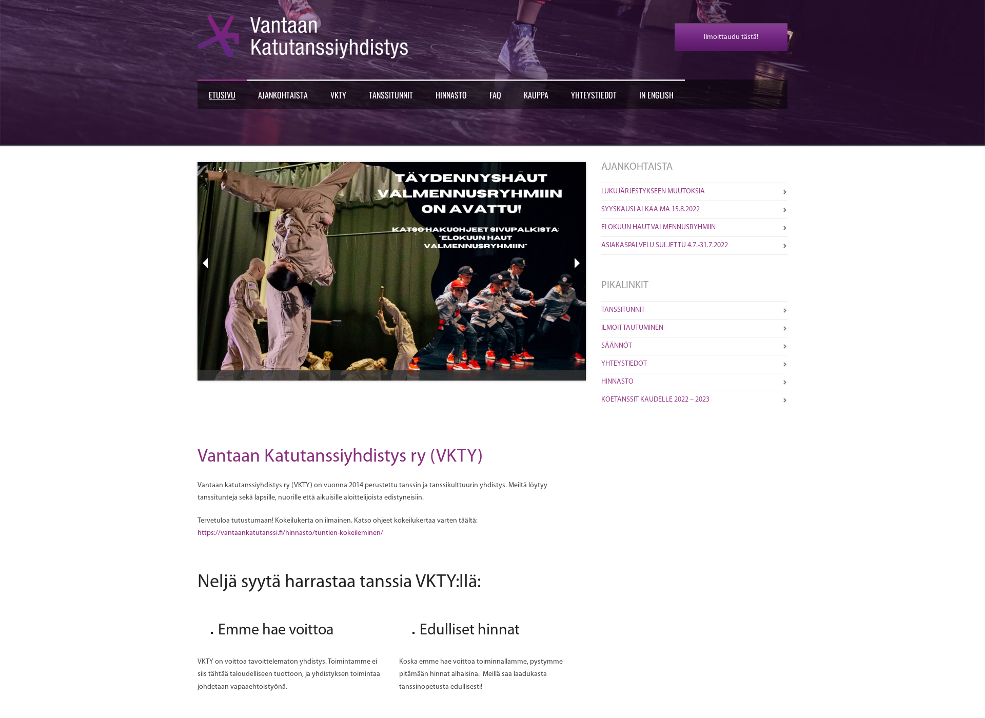 Screenshot for vkty.fi