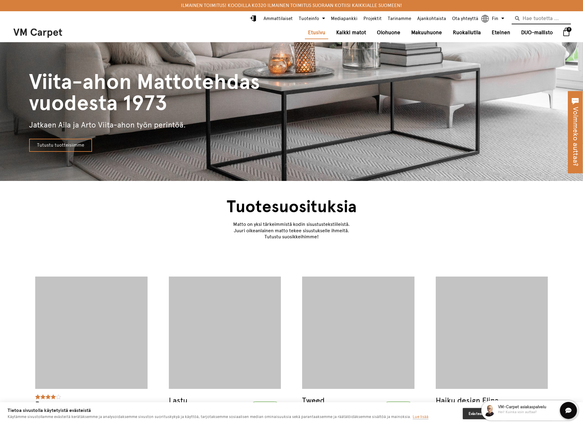 Screenshot for vm-carpet.fi