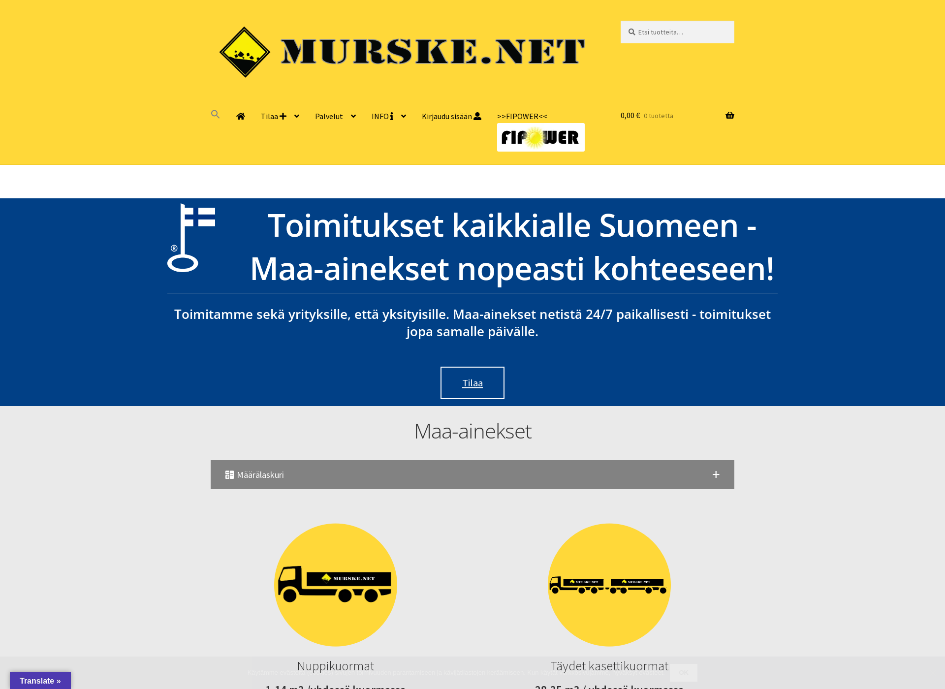 Screenshot for vmhurakointi.fi