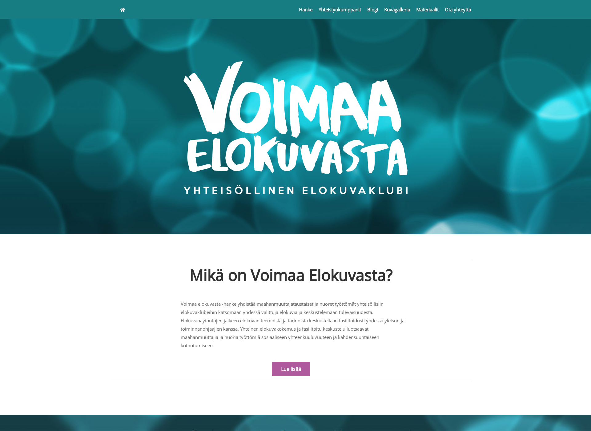 Skärmdump för voimaaelokuvasta.fi