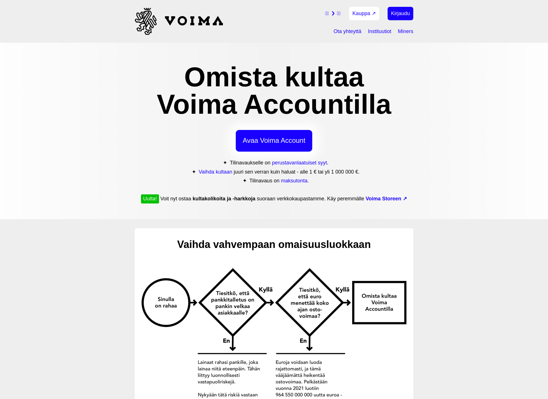 Screenshot for voimagold.fi