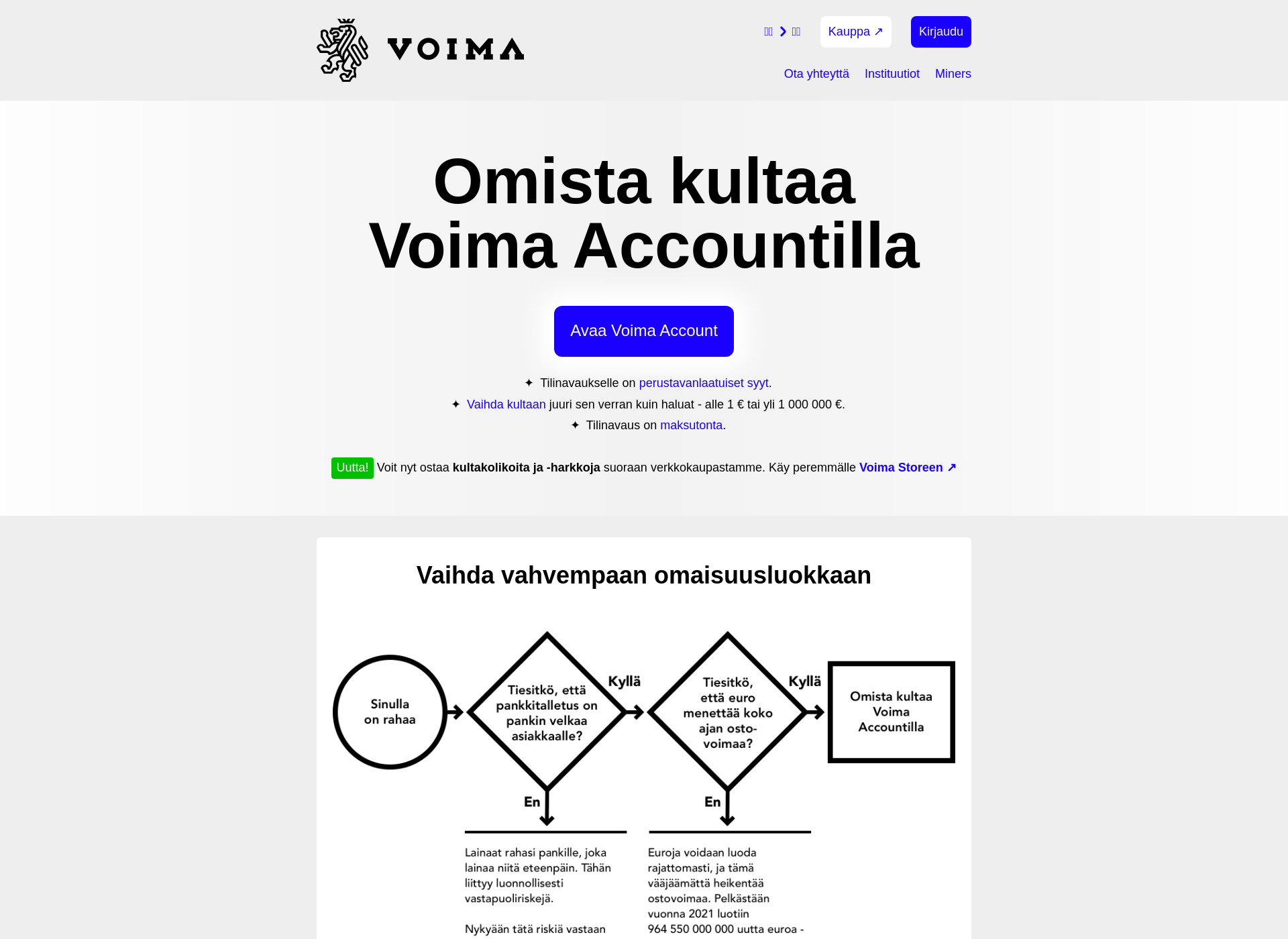 Screenshot for voimakulta.fi