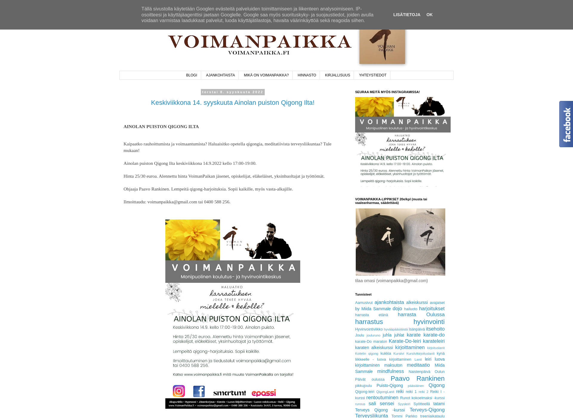 Screenshot for voimanpaikka.fi