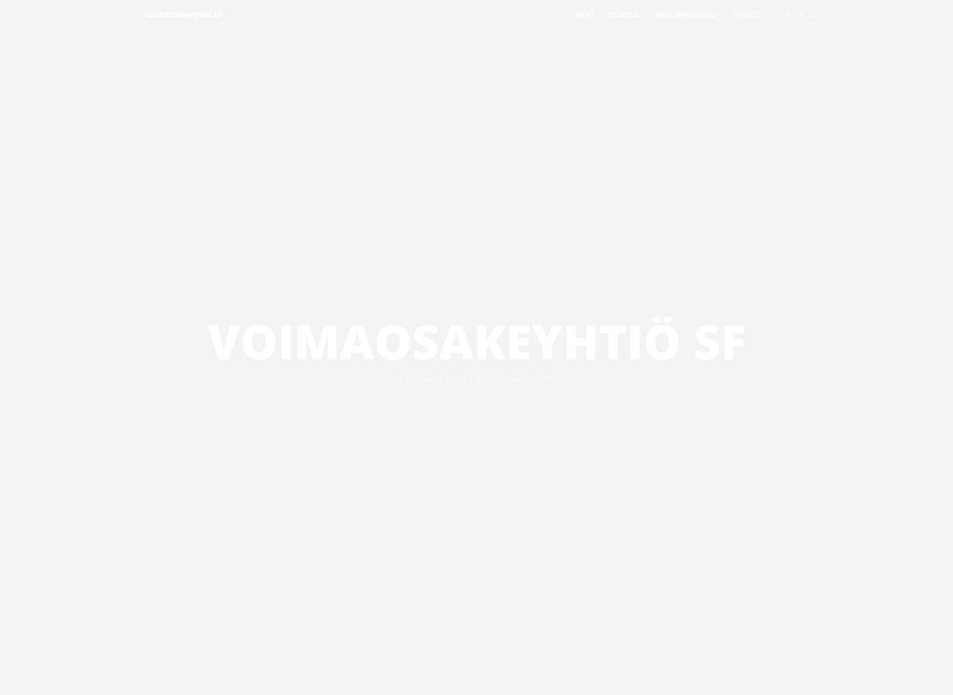 Skärmdump för voimaosakeyhtio.fi