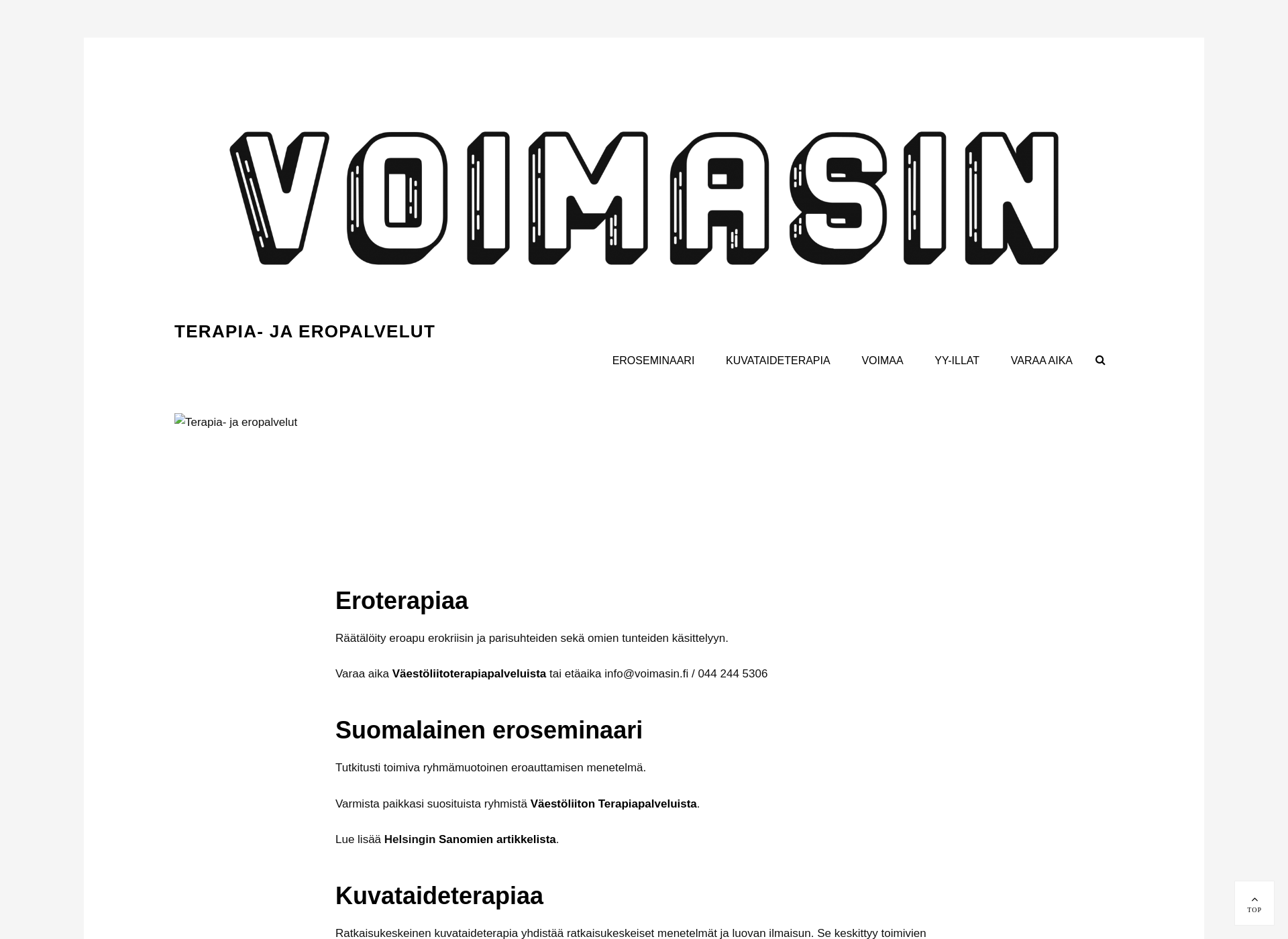 Skärmdump för voimasin.fi