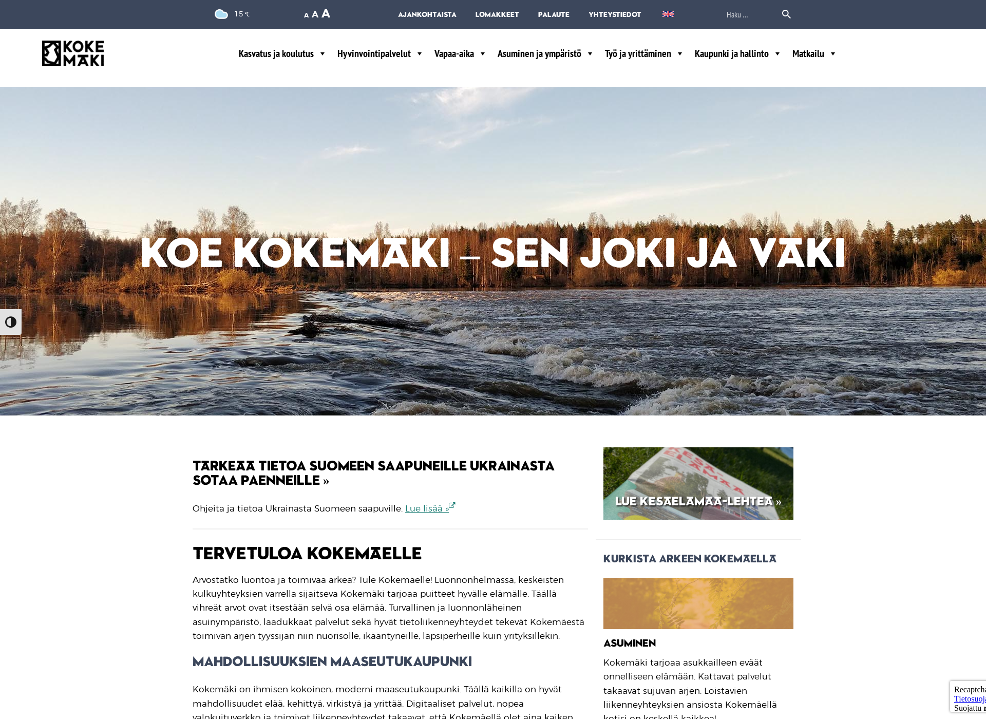 Skärmdump för voimatorvi.fi