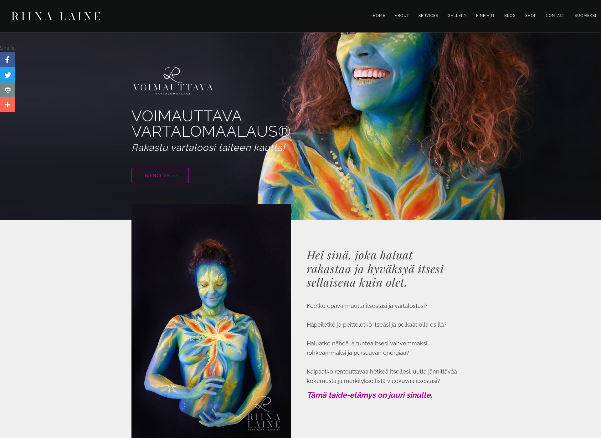 Screenshot for voimauttavavartalomaalaus.fi