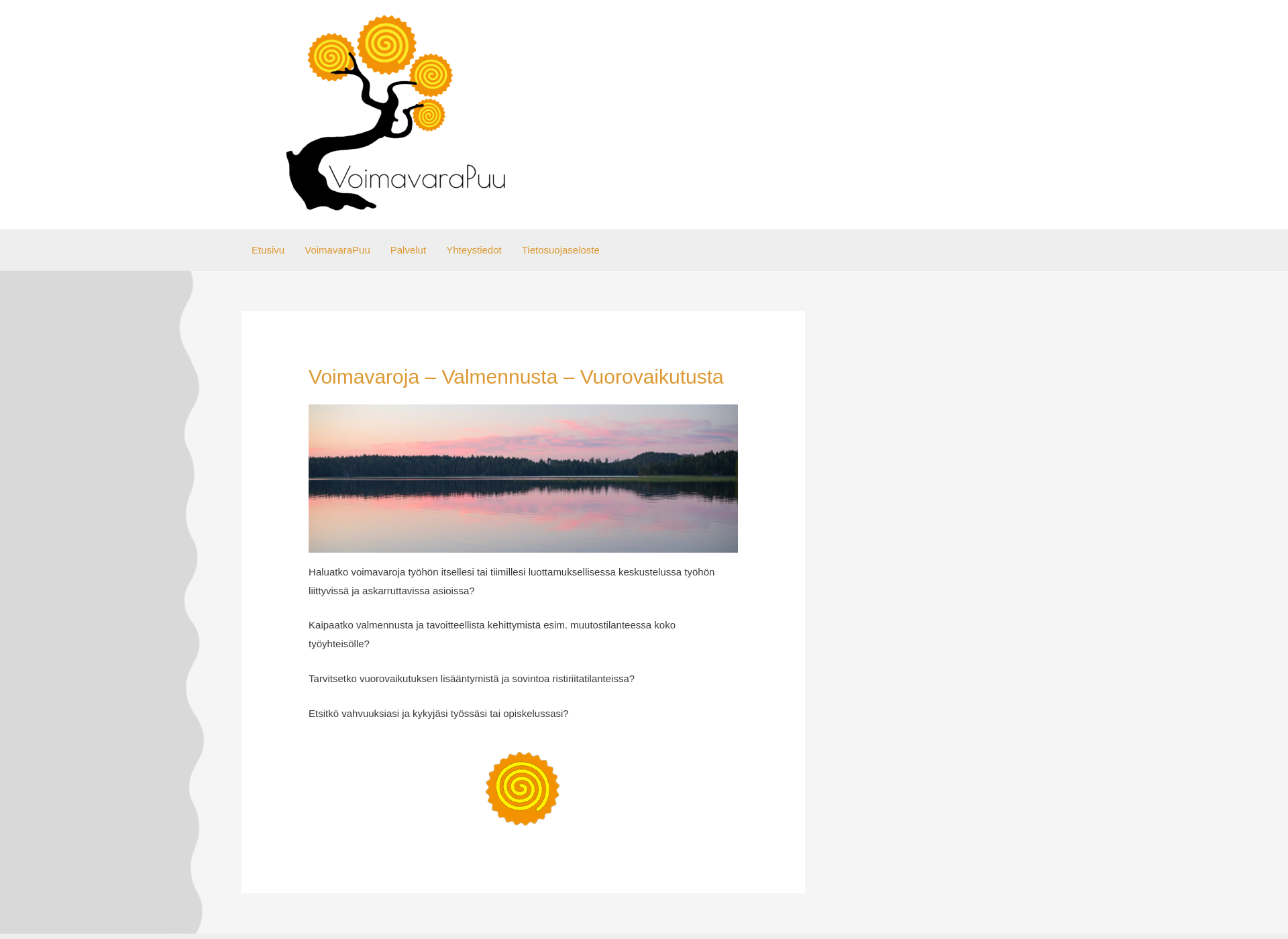 Screenshot for voimavarapuu.fi