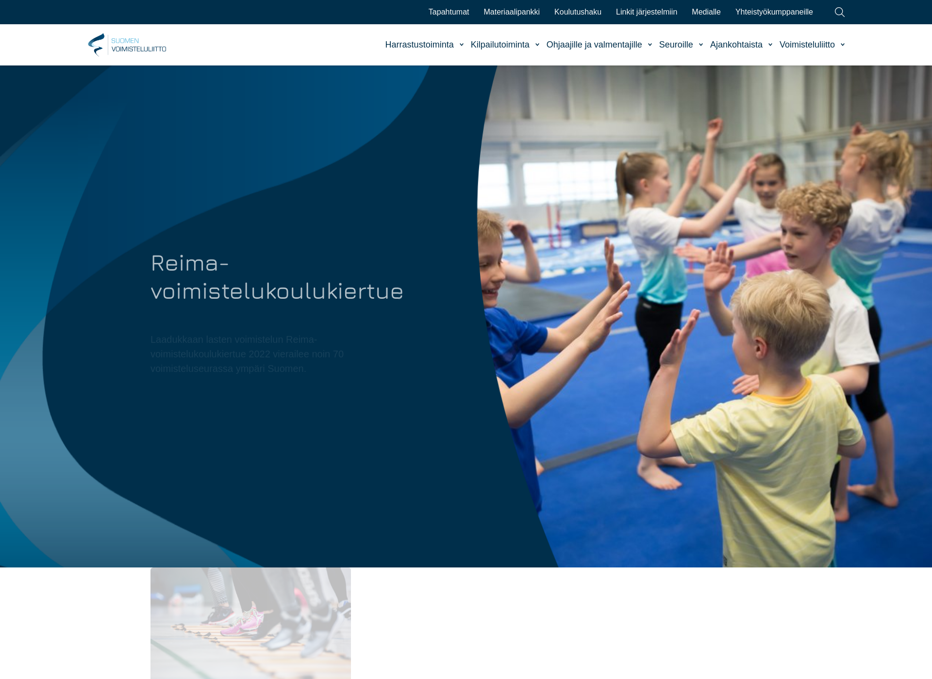 Screenshot for voimisteluliitto.fi