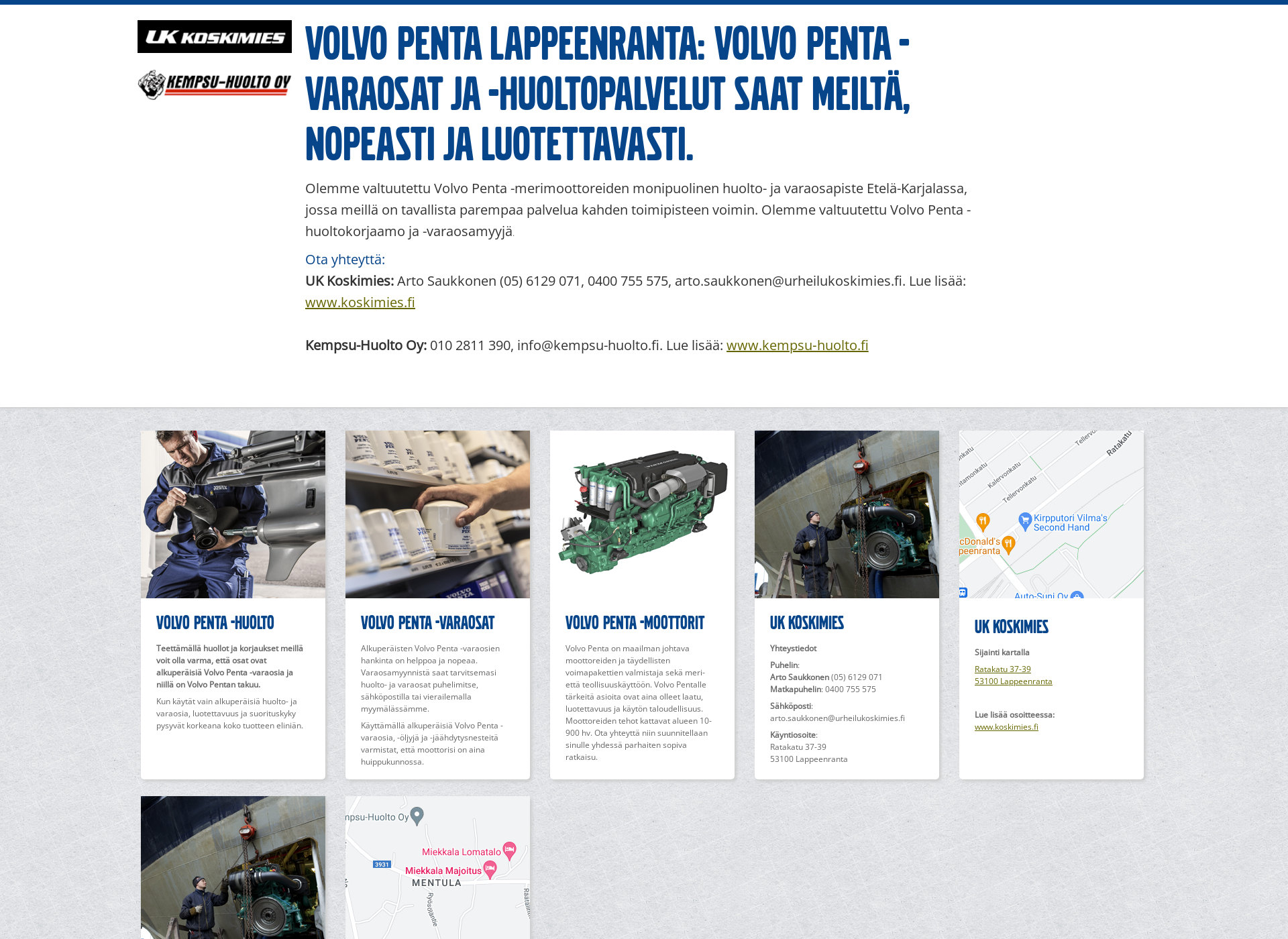 Screenshot for volvopentalappeenranta.fi