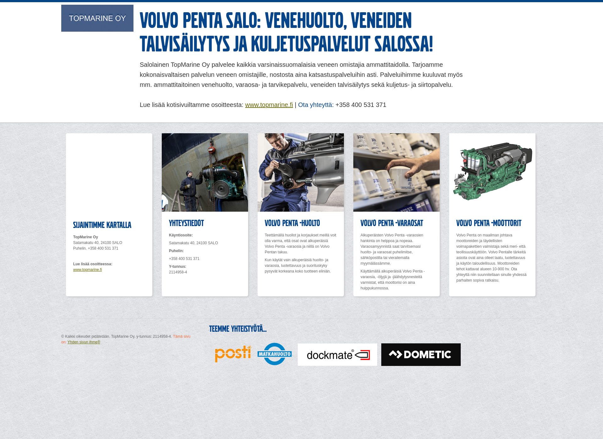 Screenshot for volvopentasalo.fi