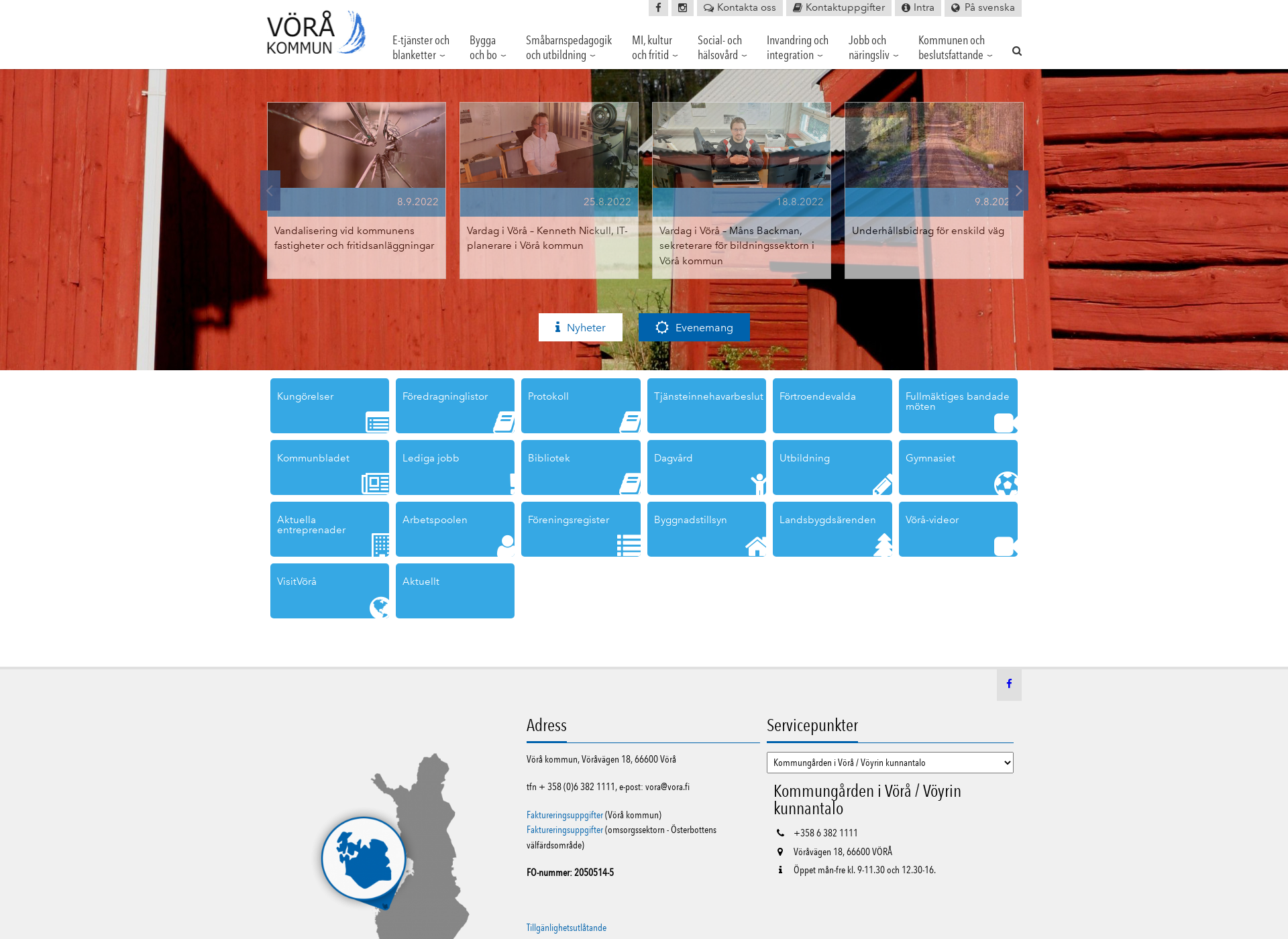 Screenshot for vora-maxmo.fi