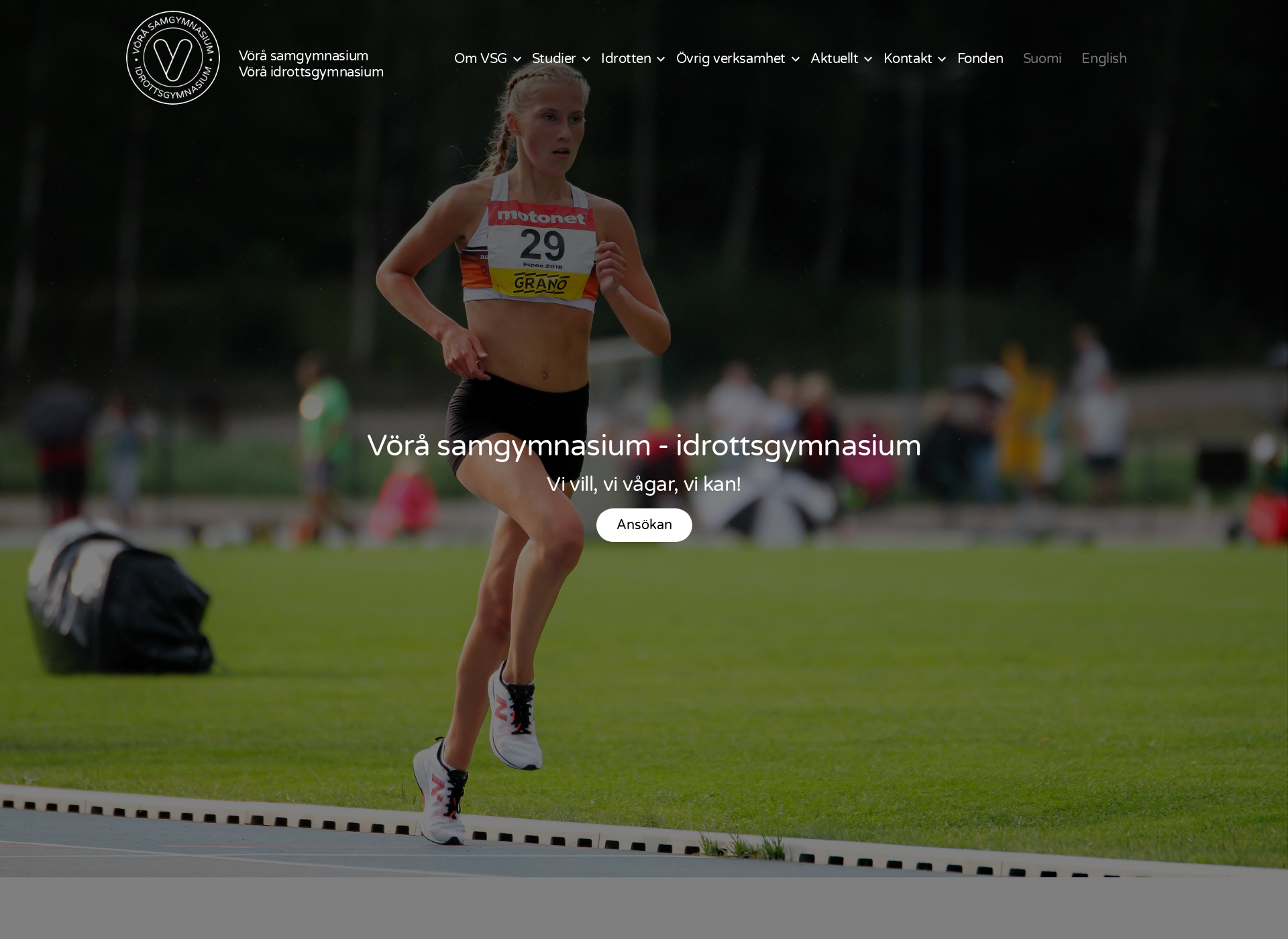 Screenshot for voraidrottsgymnasium.fi