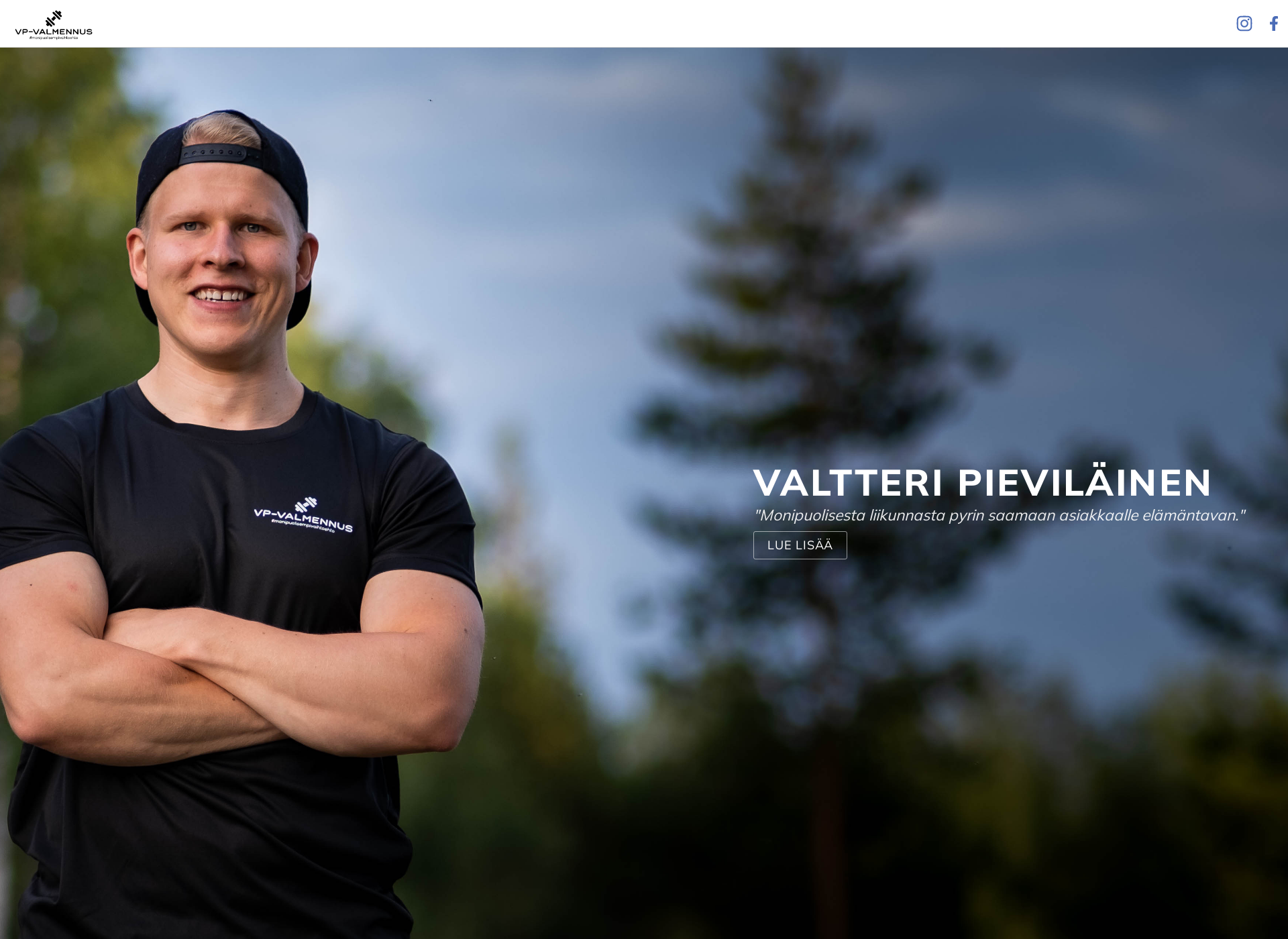 Screenshot for vpvalmennus.fi