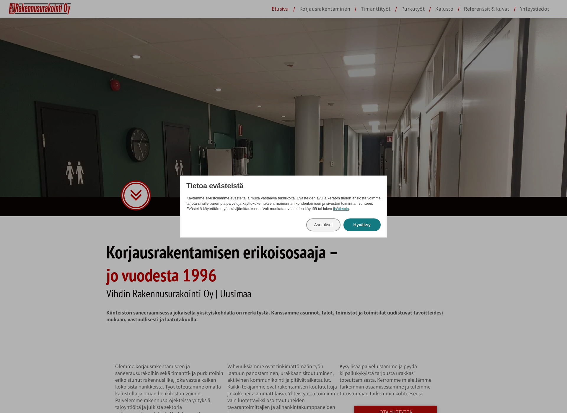 Screenshot for vru.fi