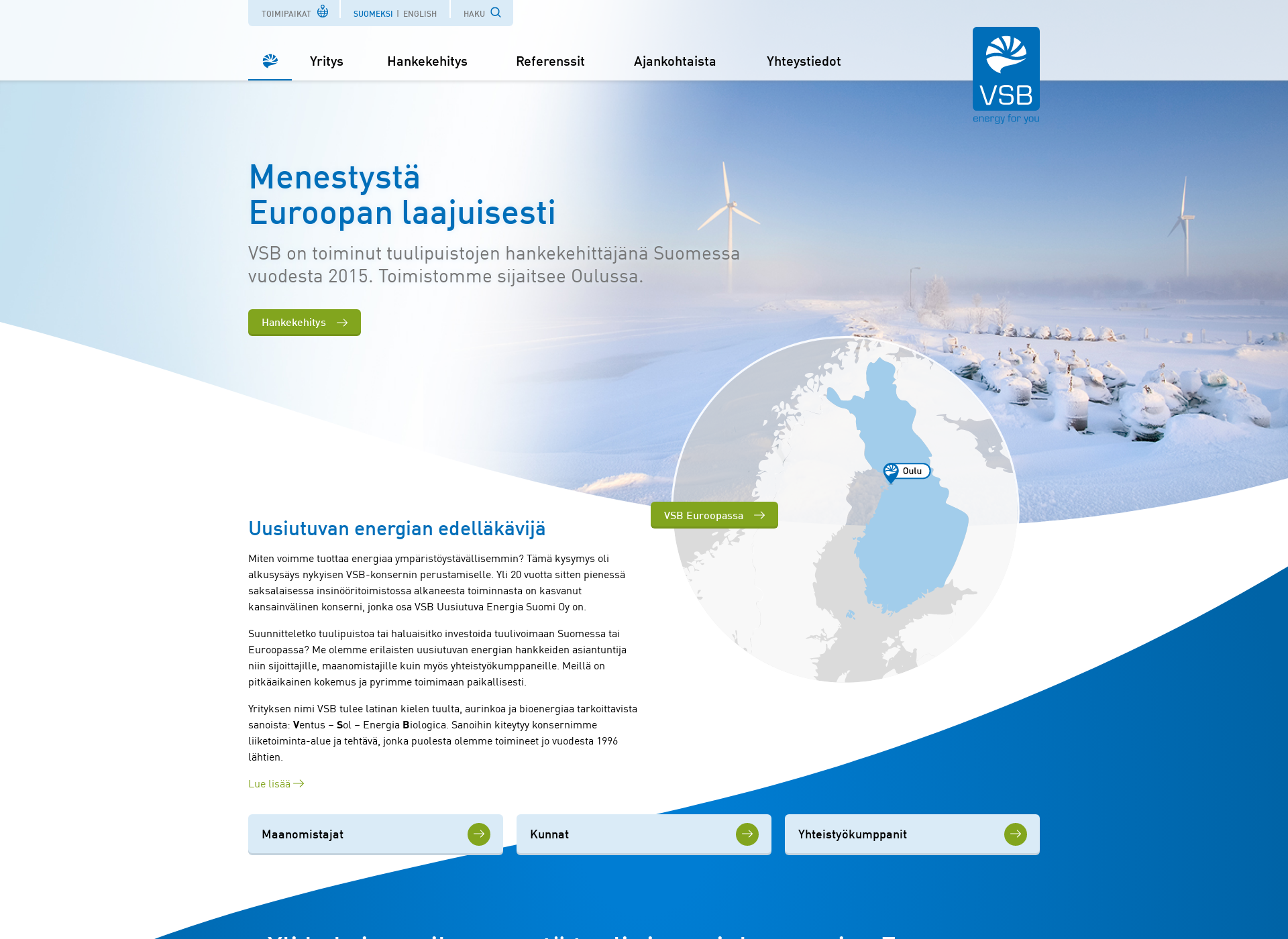 Screenshot for vsb-energy.fi