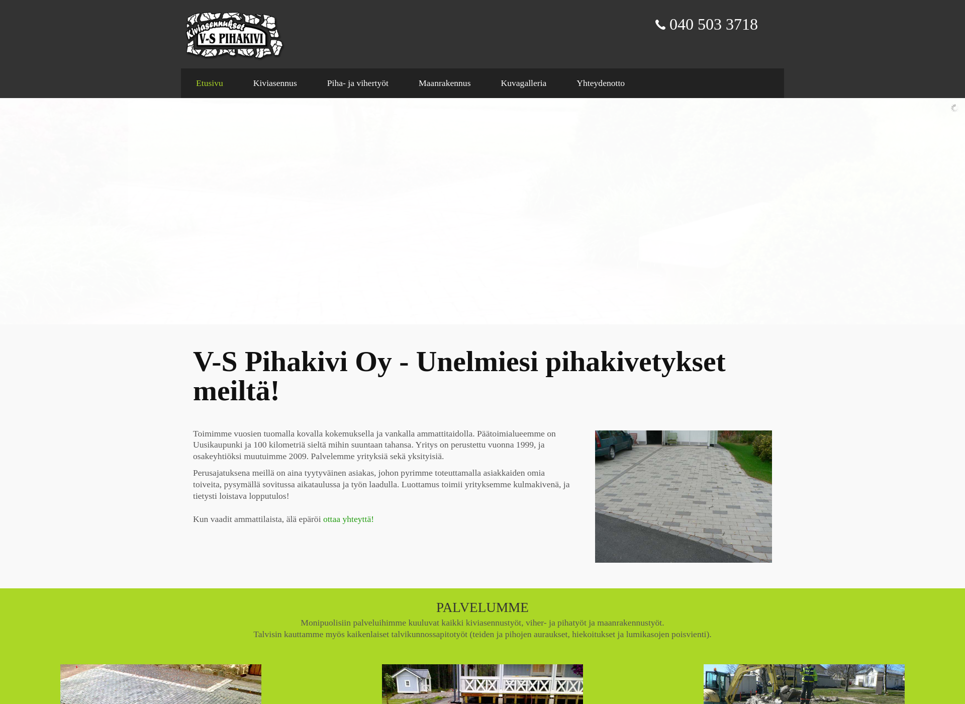Screenshot for vspihakivi.fi