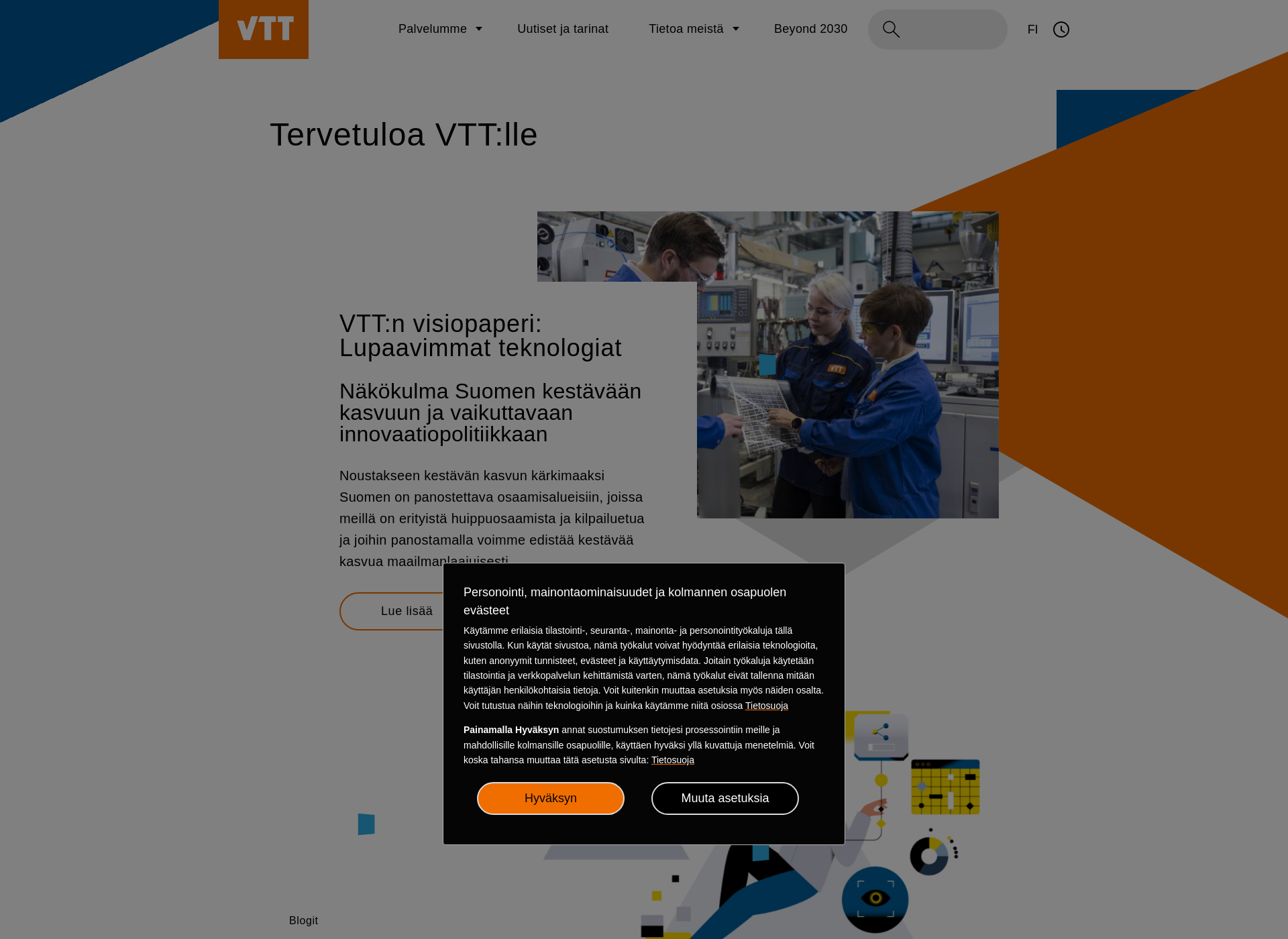 Screenshot for vtt.fi